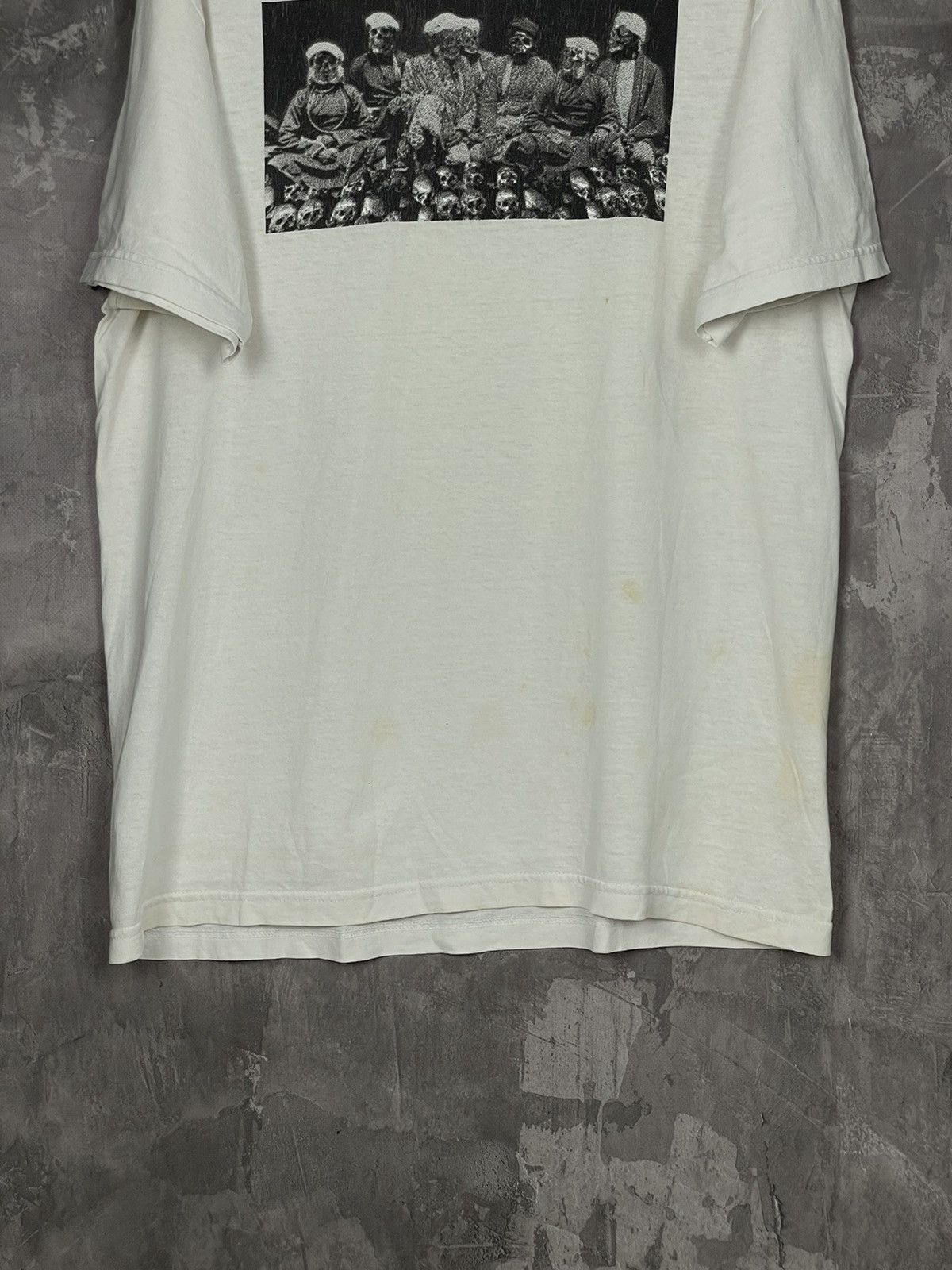 Vintage Skull Y2K Distressed Punk Metal Skull Logo Trashed T shirt Size US L / EU 52-54 / 3 - 5 Thumbnail