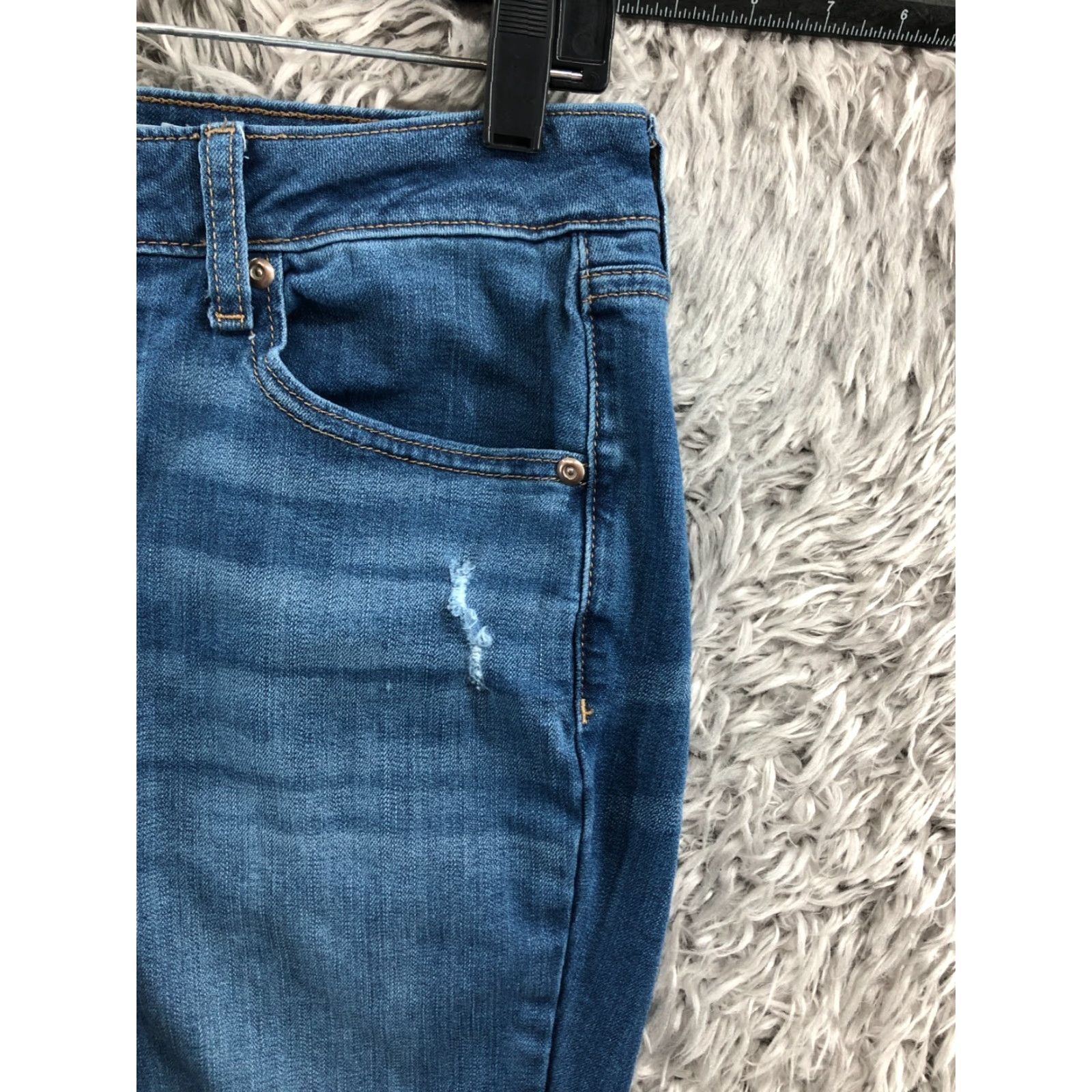 Vintage Sonoma Jeans Skinny Womens Size 6 Medium Wash Blue Flaw Curvy Best Visibility Size 28" / US 6 / IT 42 - 6 Thumbnail