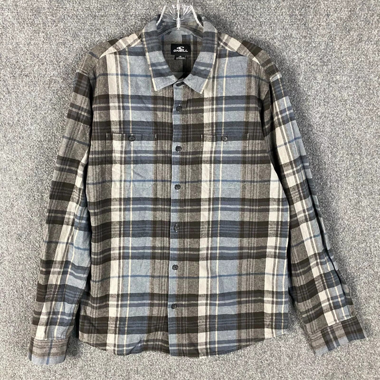 O'Neill O'Neill Flannel Shirt Men's Standard Fit Plaid 100% Adults M Size US M / EU 48-50 / 2 - 1 Thumbnail