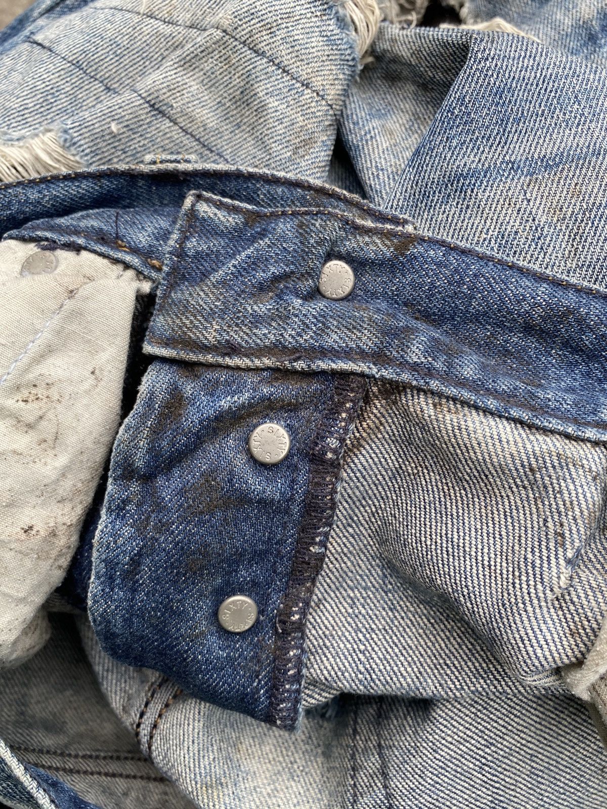 Energie Energie Italy Green Selvedge Distressed Denim Size US 32 / EU 48 - 23 Thumbnail