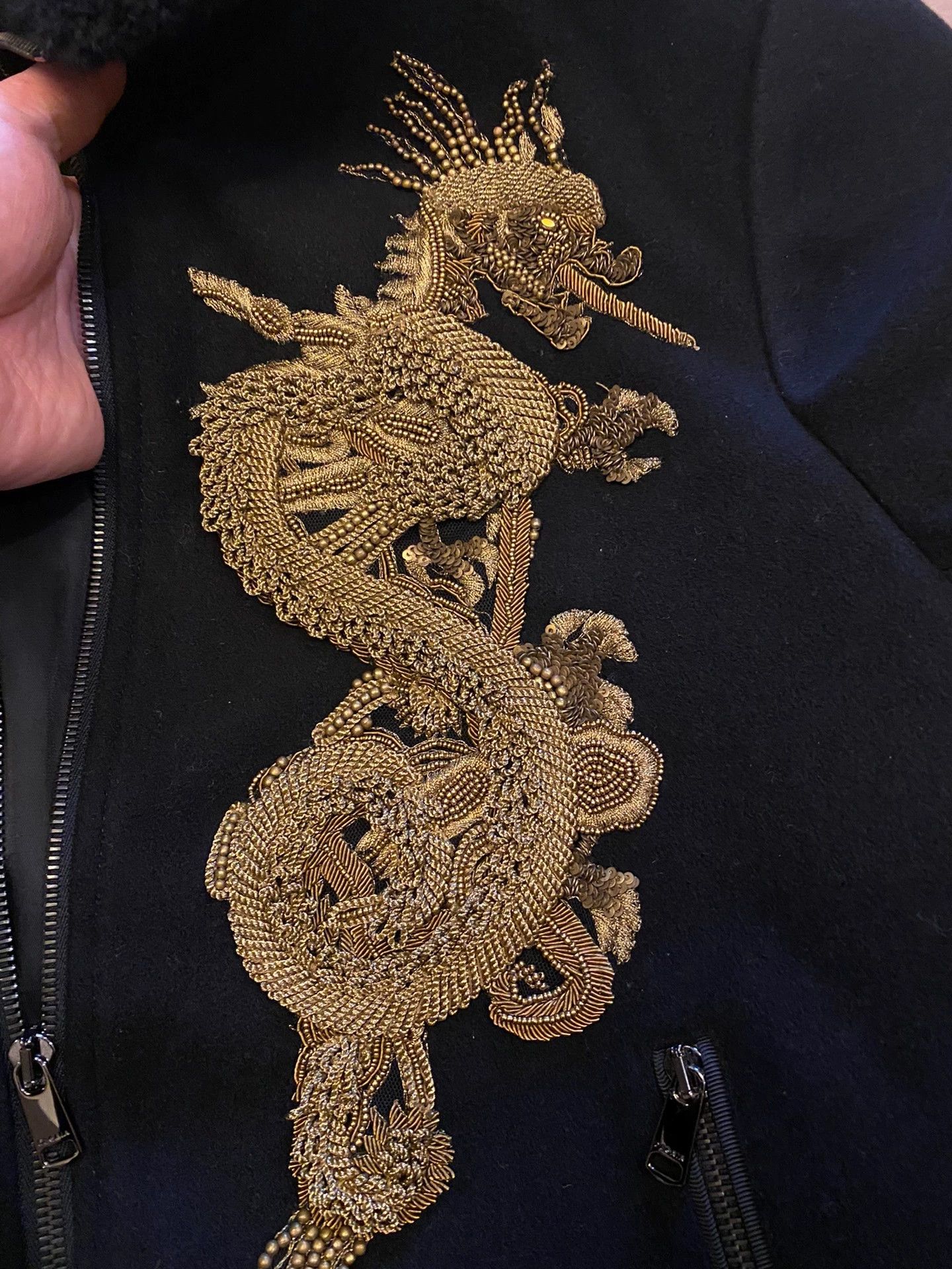 Other DEGAIA Year of the Dragon Cashmere Fur Collar Jacket Size US M / EU 48-50 / 2 - 6 Thumbnail