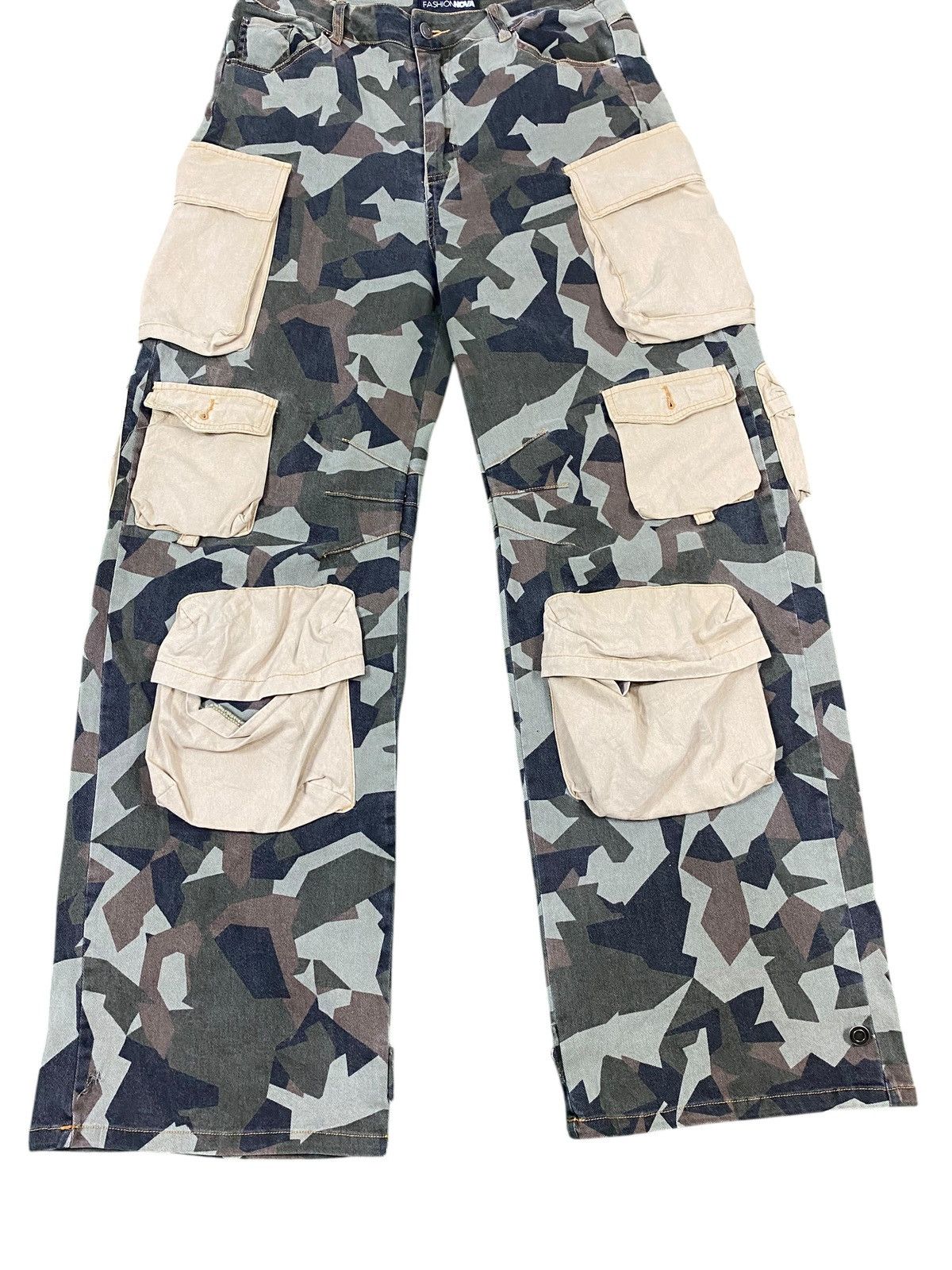 Japanese Brand Fashion nova x baggy multipocket loose fit pants Size US 32 / EU 48 - 1 Thumbnail