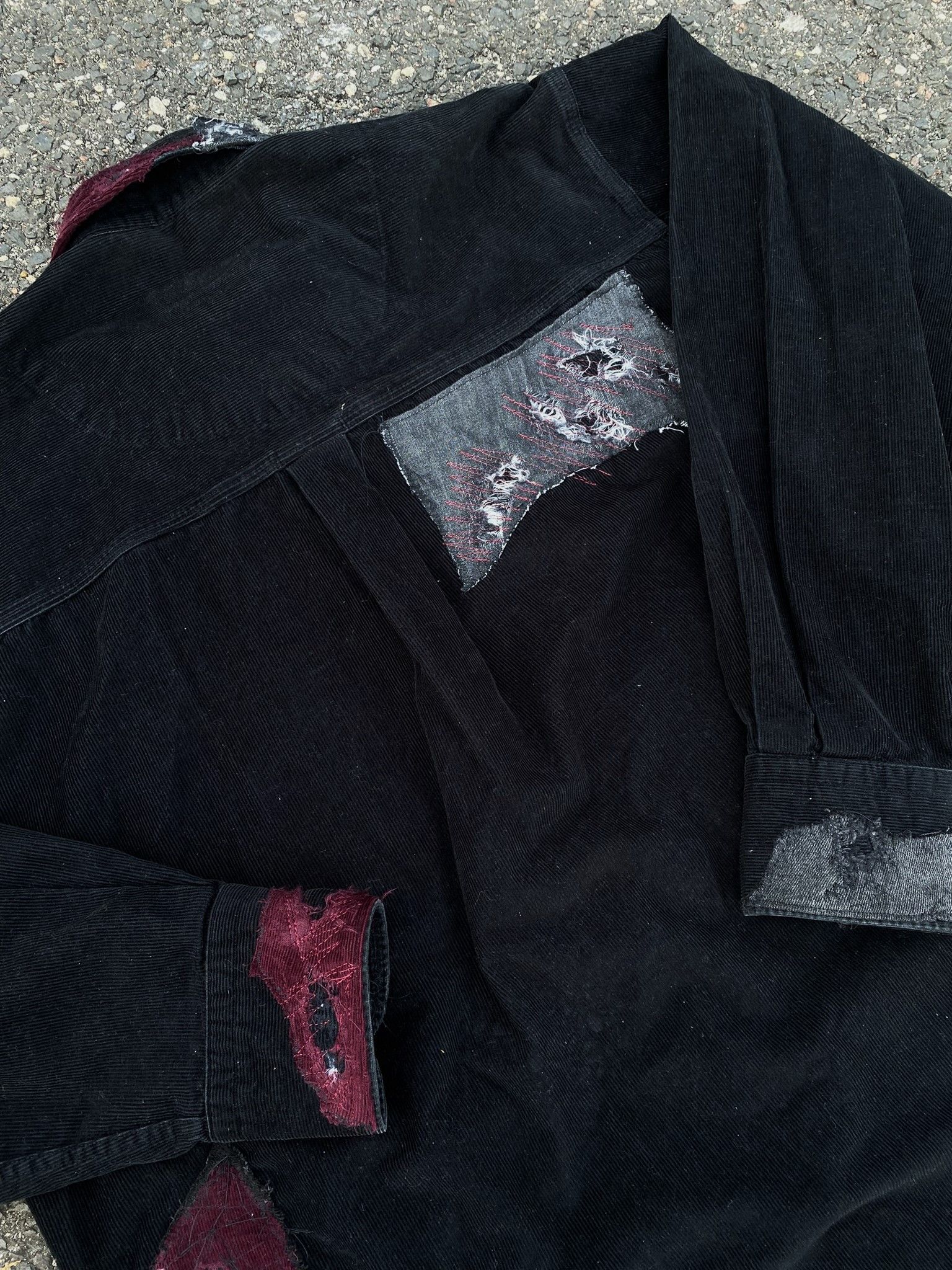 Other Vintage Repaired Patchwork Kapital Inspired Black corduroy Size US L / EU 52-54 / 3 - 17 Thumbnail