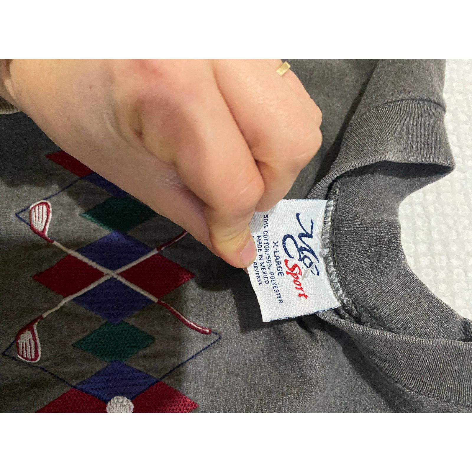 Vintage M & C Sport Golf XL Embroidered Logo Embroidered VTG Size US XL / EU 56 / 4 - 2 Thumbnail