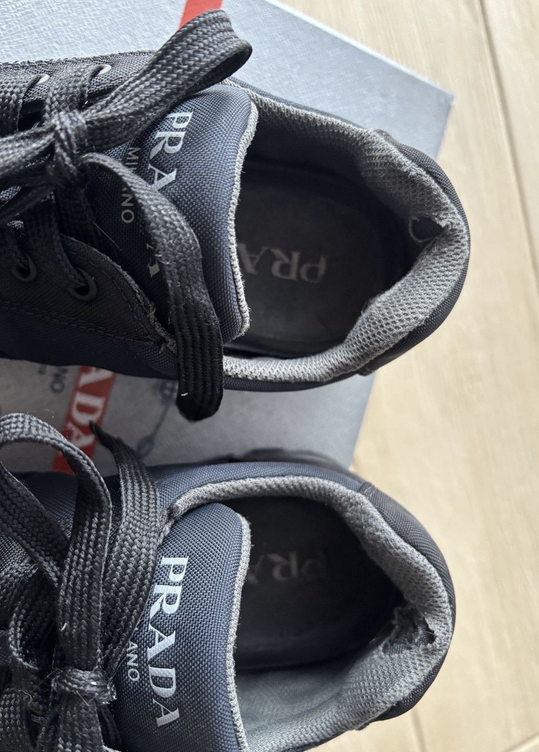 Prada Prada Sport Black/Blue Canvas Low-Top Size US 9 / EU 42 - 8 Thumbnail