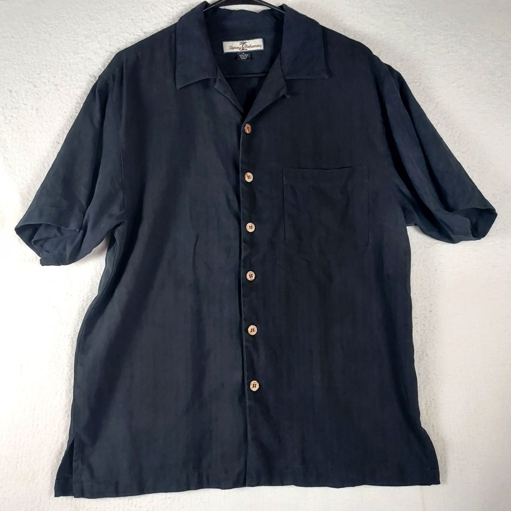 Tommy Bahama Tommy Bahama Silk Hawaiian Shirt Birdie Watching Golf Embroidery Men’s S Black Short Sleeve Button-Up Collared Casual Hawaii Summer Spring Mens Size US S / EU 44-46 / 1 - 2 Thumbnail