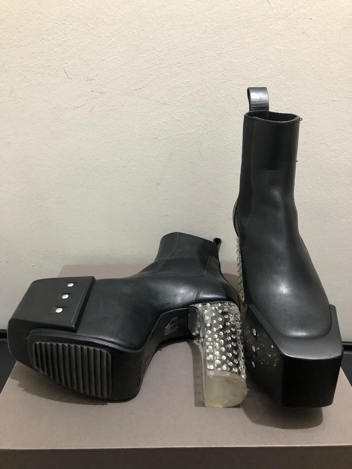 Rick Owens RICK OWENS LEATHER BOOTS Size US 7 / IT 37 - 2 Thumbnail