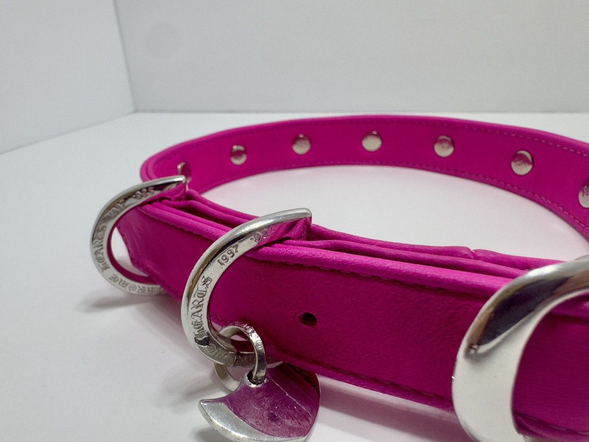 Chrome Hearts Gunslinger Leather Dog Collar
