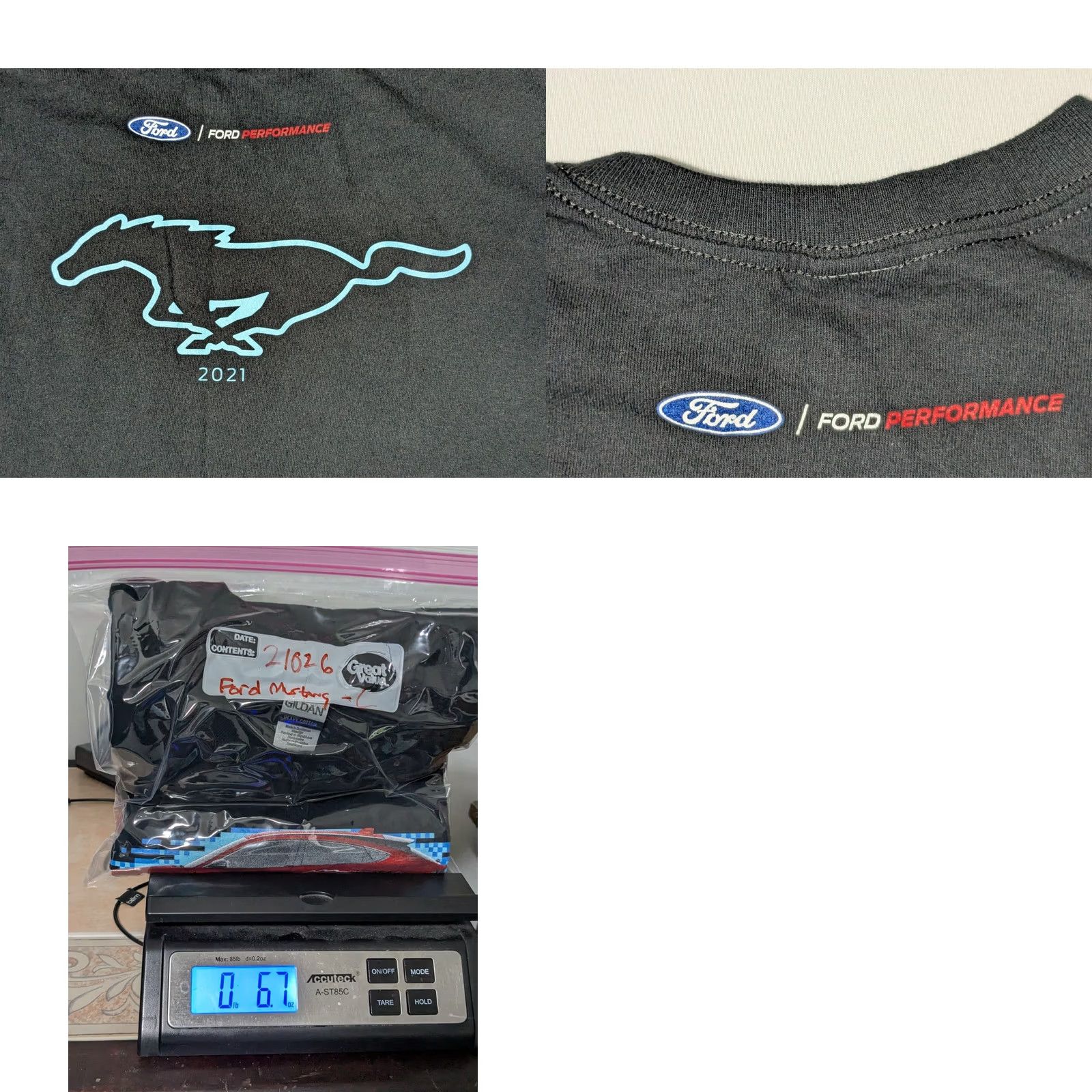 Ford Ford Mustang Mach E Electric 2021 Ford Performance T-Shirt - Men Large Shirt Size US L / EU 52-54 / 3 - 9 Thumbnail