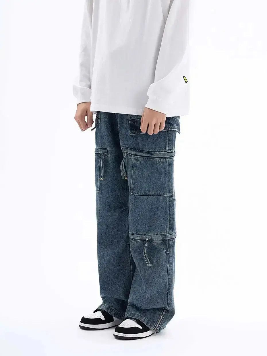 Japanese Brand Harajuku Streetwear Pockets Baggy Jeans Size US 32 / EU 48 - 1 Thumbnail