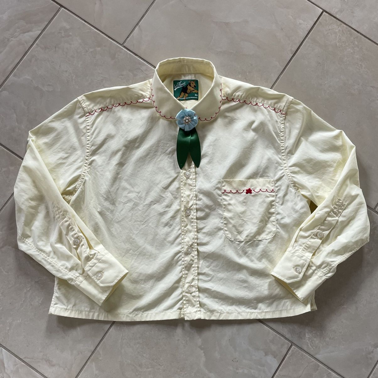 トップス GOLF LE FLEUR EMBROIDERED CLUB COLLAR GOLF LE FLEUR EMBROIDERED CLUB COLLAR