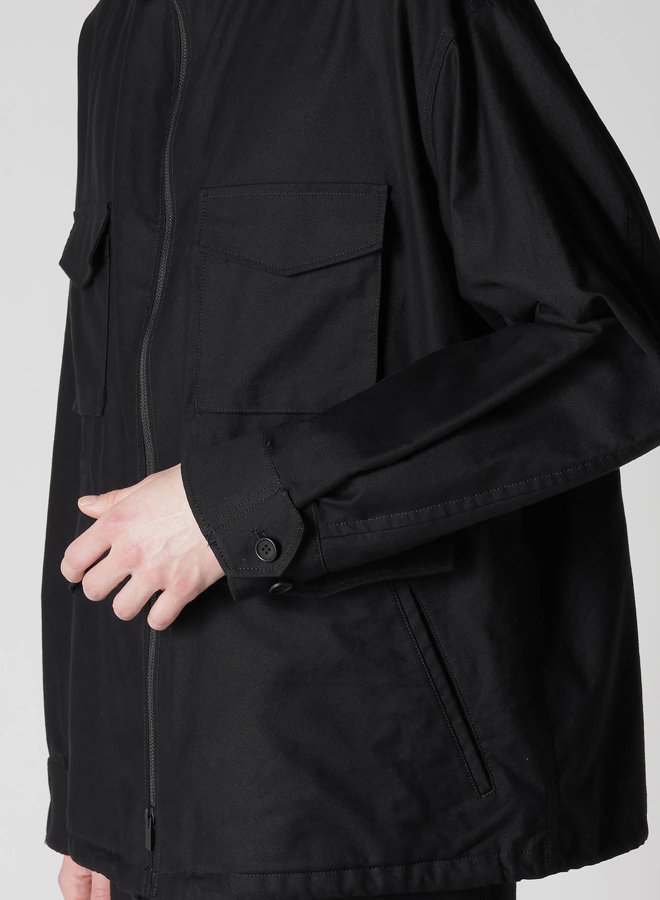 Yohji Yamamoto NWT Yohji Pour Homme AW24 WIDE TWILL BRIM HOOD BLOUSON sz 1 Size US S / EU 44-46 / 1 - 6 Thumbnail
