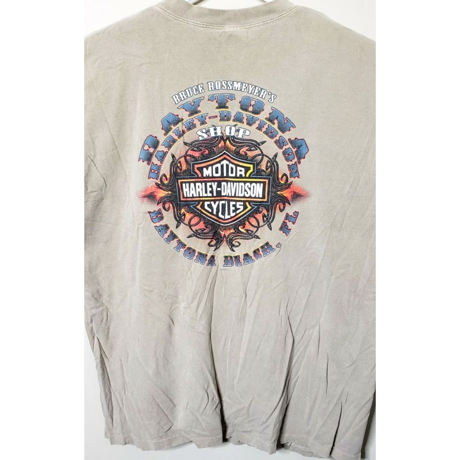 Harley Davidson Harley-Davidson T-Shirt Harlej-Davidson Bruce Rossmeyer's Daytona Solid Short Sleeve Crew Neck XL Black Men Motorcycle EUC Size US XL / EU 56 / 4 - 5 Thumbnail