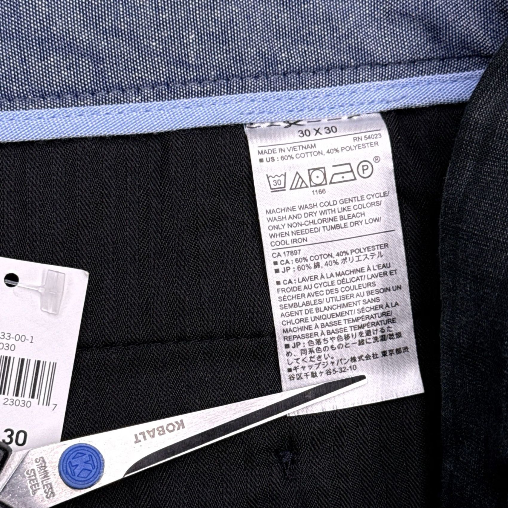 Banana Republic Banana Republic Pants Men 30x30 Gray Plaid Chino Aiden Fit Regular Straight Mid Rise Belt Loops Pocket Logo New Size US 30 / EU 46 - 6 Thumbnail