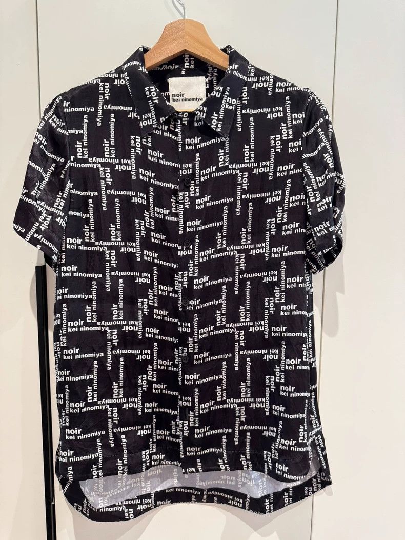 Comme des Garcons Comme Des Garcons Full print shirt, polyester, black size Size S / US 4 / IT 40 - 1 Thumbnail