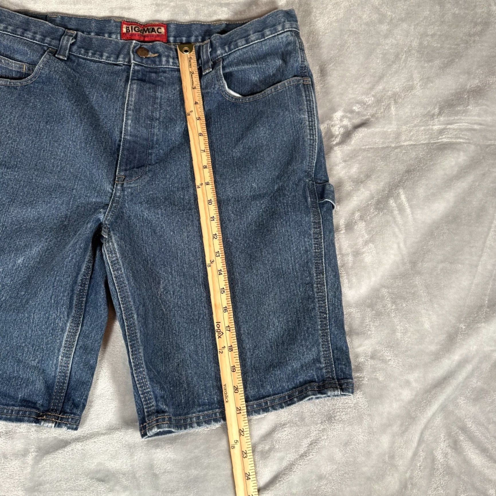 Vintage VINTAGE Big Mac Denim Shorts Bermuda Men’s 40 Blue Faded Y2K Retro Size US 40 / EU 56 - 7 Thumbnail