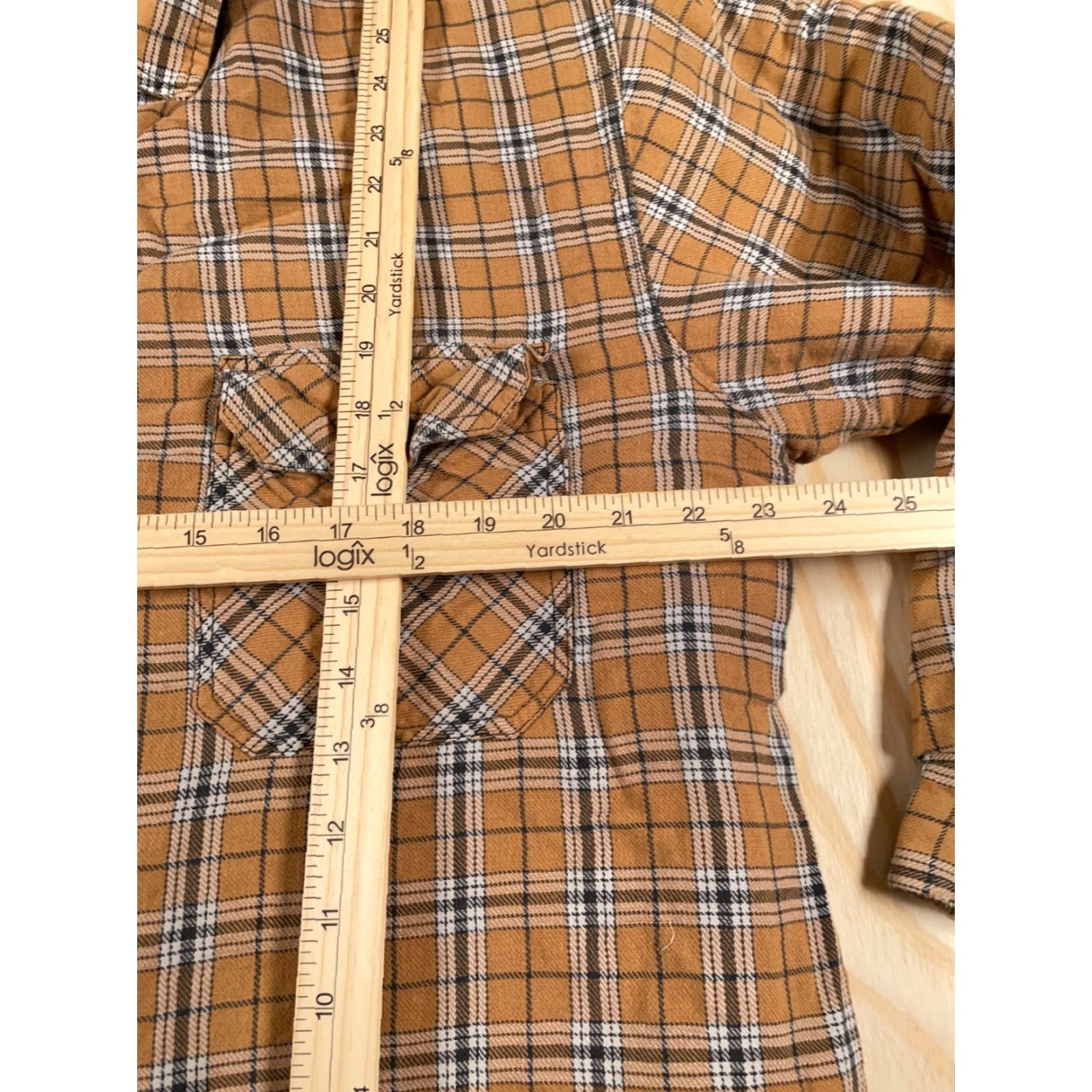 Thrasher VINTAGE Marino Bay Shirt Jacket Brown Plaid Lined Flannel Thrashed Sherpa Adult Large Mens Size US L / EU 52-54 / 3 - 5 Thumbnail