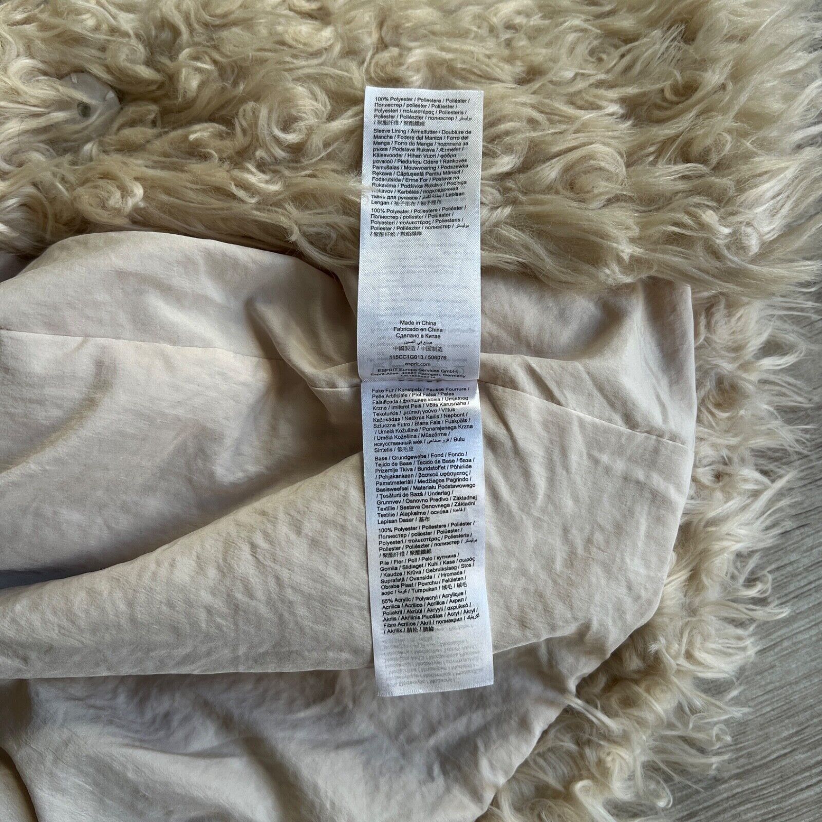 Esprit Esprit EDC Faux Fur Y2K Vintage Coat 8685AC Size M / US 6-8 / IT 42-44 - 9 Thumbnail