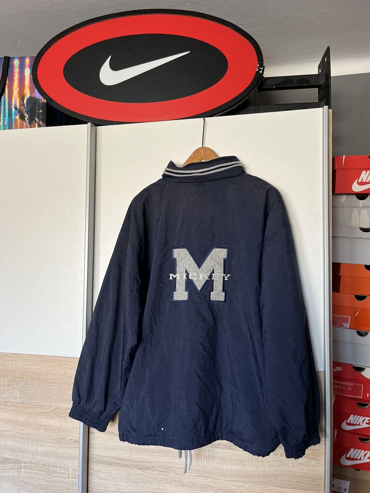 Disney × Mickey Mouse × Vintage Vintage 1980-90’s Disney Store Mickey Mouse Jacket Big M Size US L / EU 52-54 / 3 - 8 Thumbnail