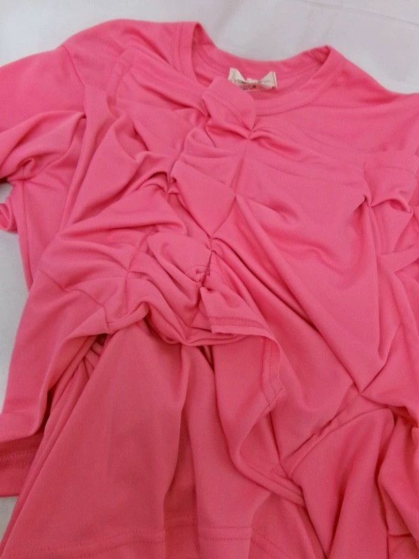 Comme des Garcons Comme Des Garcons Rose stacked pleated short sleeve T-shir Size S / US 4 / IT 40 - 3 Thumbnail