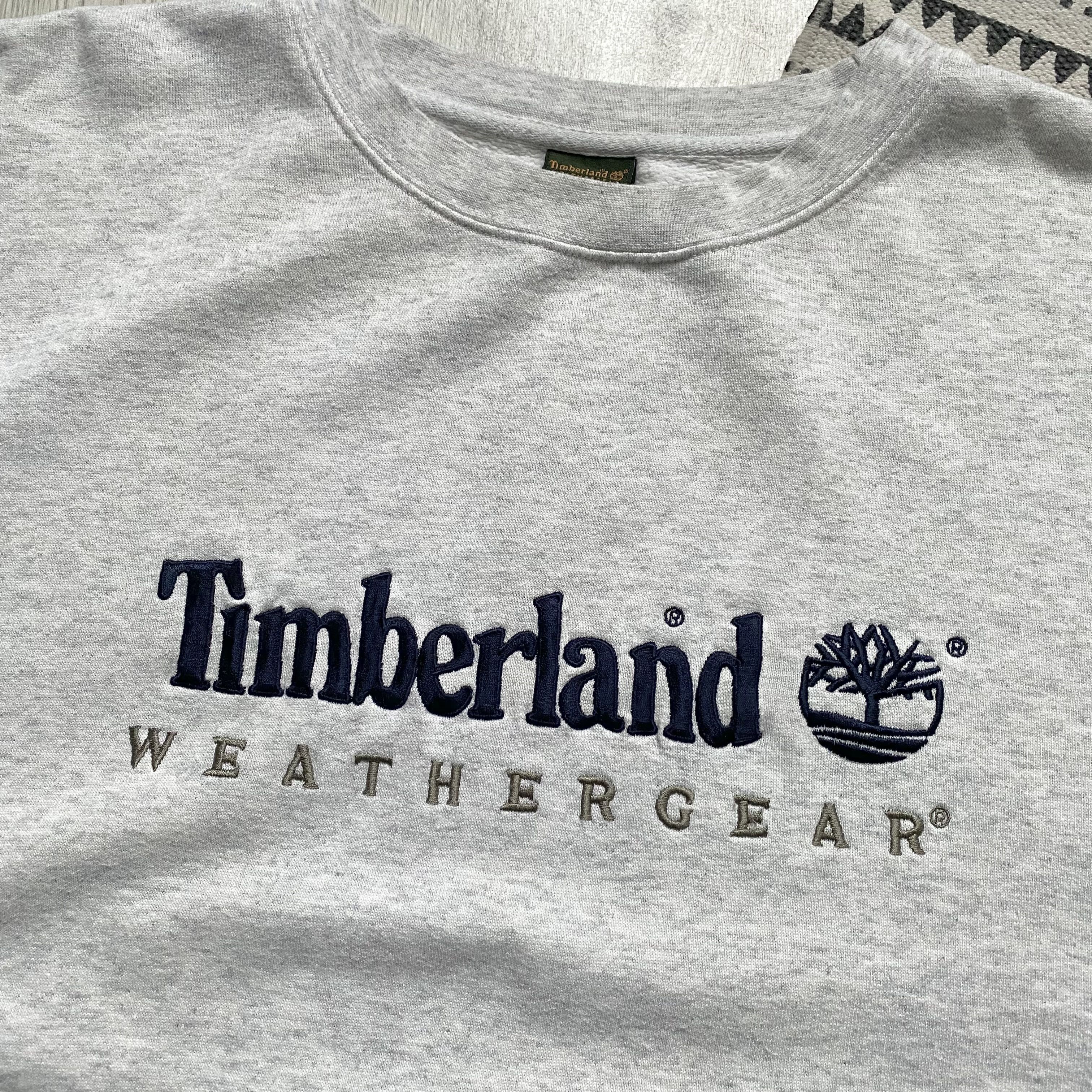 Timberland 🌳 Vintage 90s Timberland boxy sweatshirt center logo Y2K Size US XL / EU 56 / 4 - 5 Thumbnail