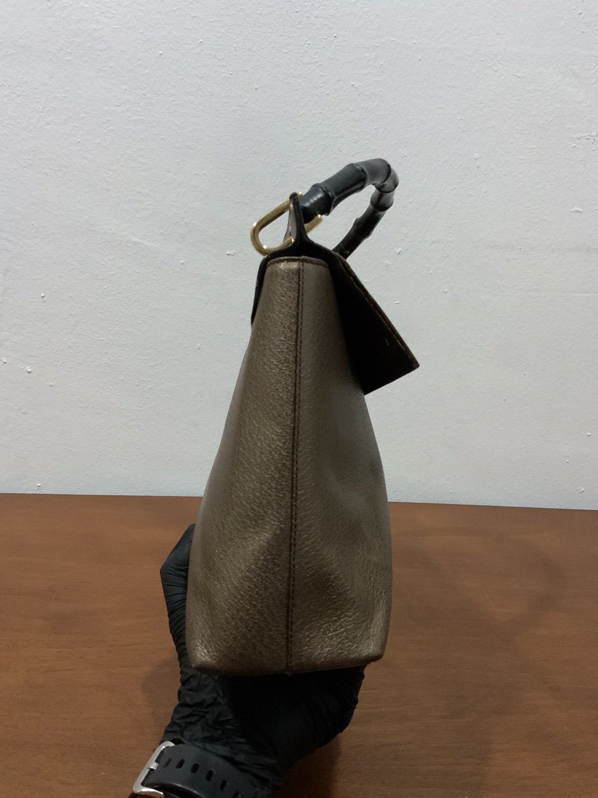 Gucci Gucci Top Handle Black Bamboo Size ONE SIZE - 5 Thumbnail