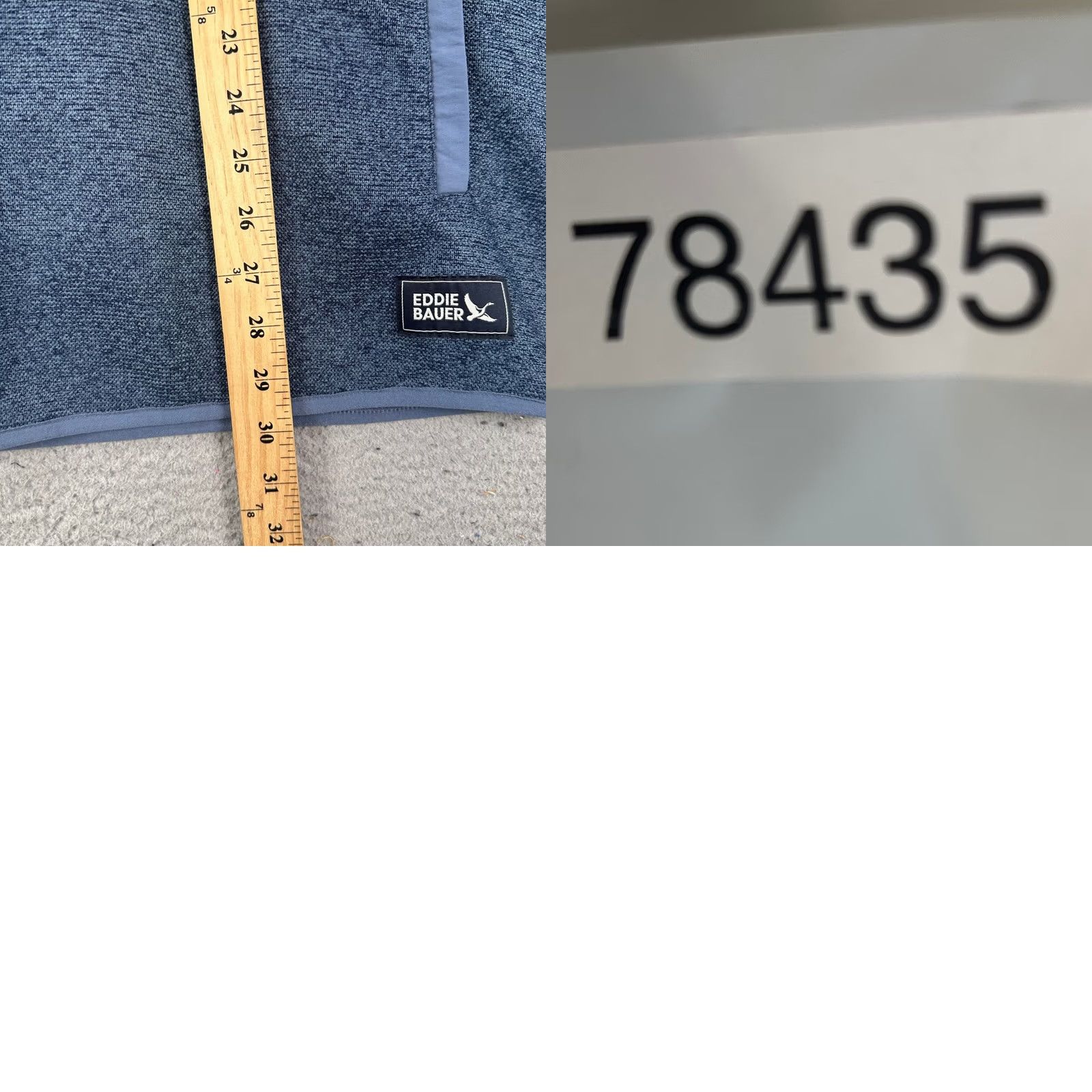 Eddie Bauer VINTAGE? No. Eddie Bauer Fleece Sweater Mens XL Blue Pullover Pockets Quarter Snap Logo NEW Size US XL / EU 56 / 4 - 8 Thumbnail