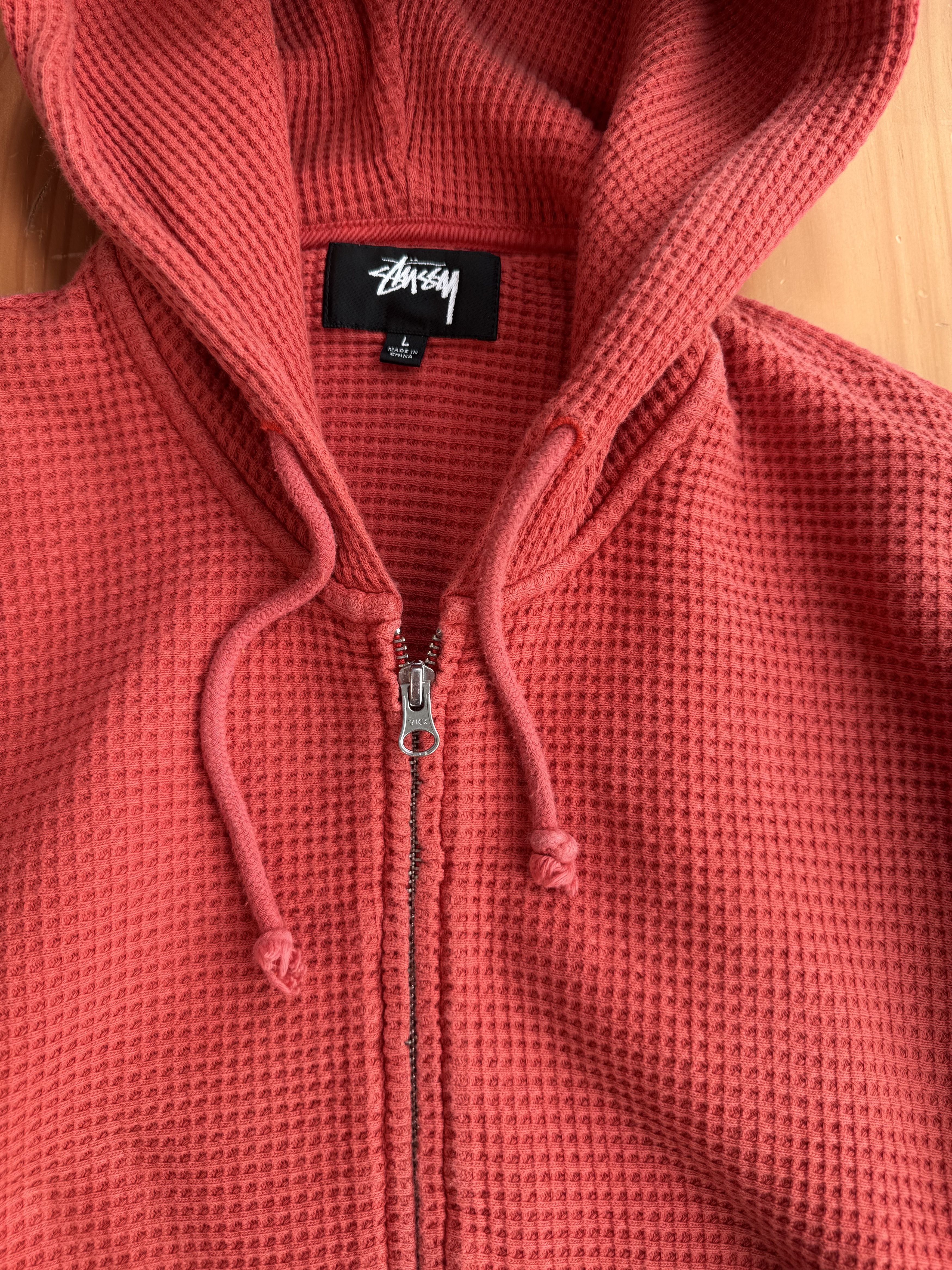 Stussy Stussy Double Layer Waffle Hoodie WORK Size US L / EU 52-54 / 3 - 4 Thumbnail