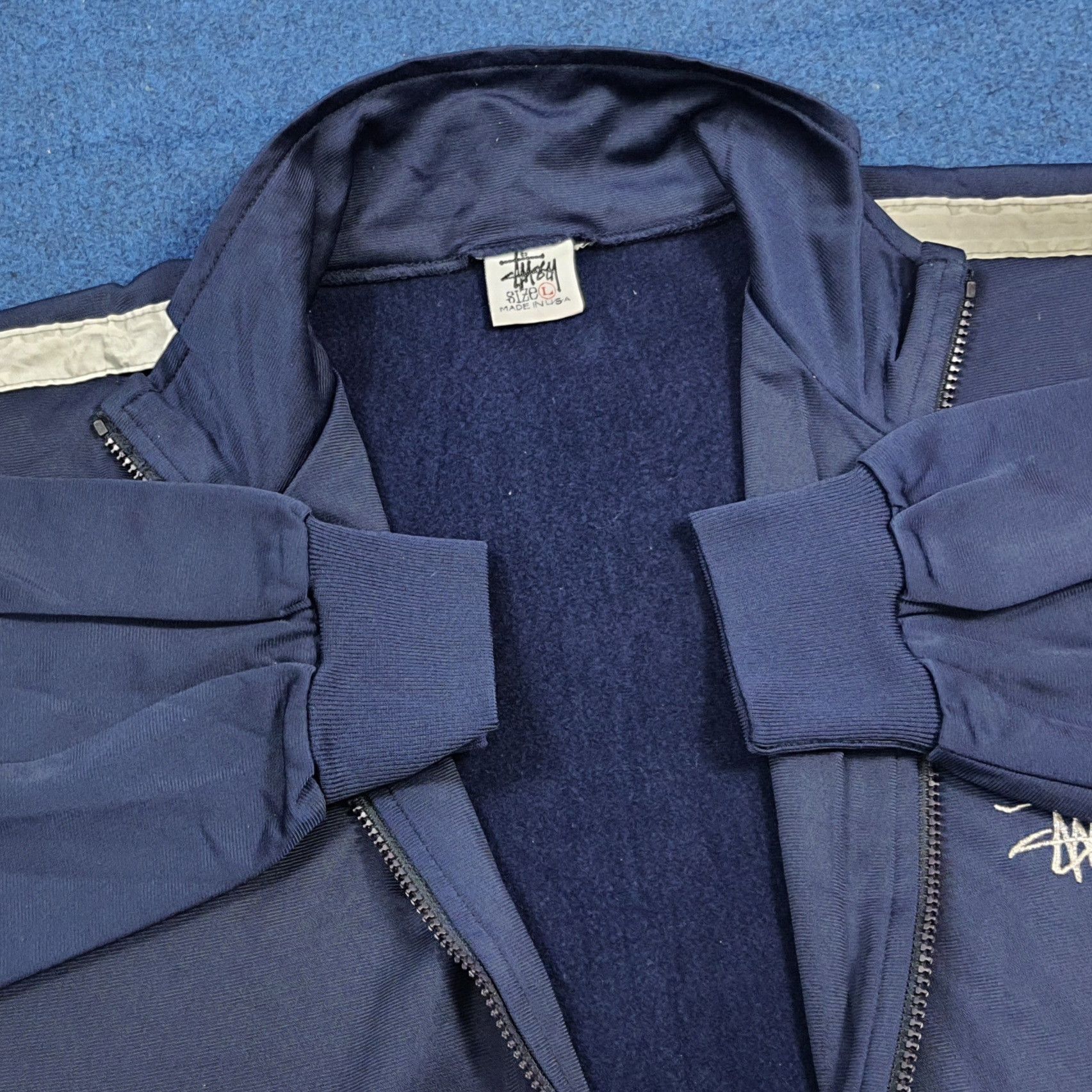 Stussy Vintage Stussy Streetwear Full Zipper Sweatshirt C308N14 Size US XL / EU 56 / 4 - 4 Thumbnail