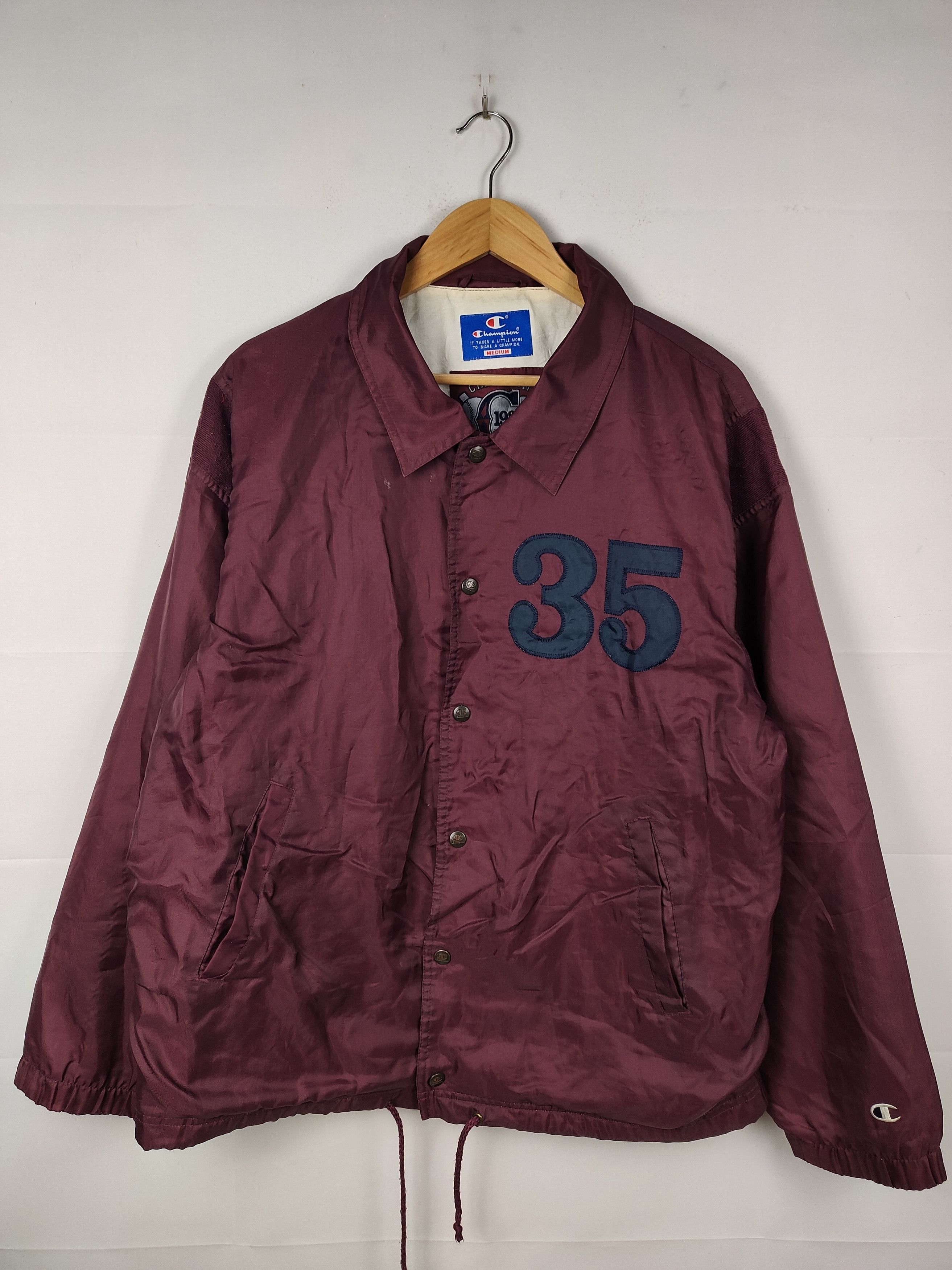 Champion vintage Champion 1935 Big Logo Coach Jacket. Size US M / EU 48-50 / 2 - 2 Thumbnail
