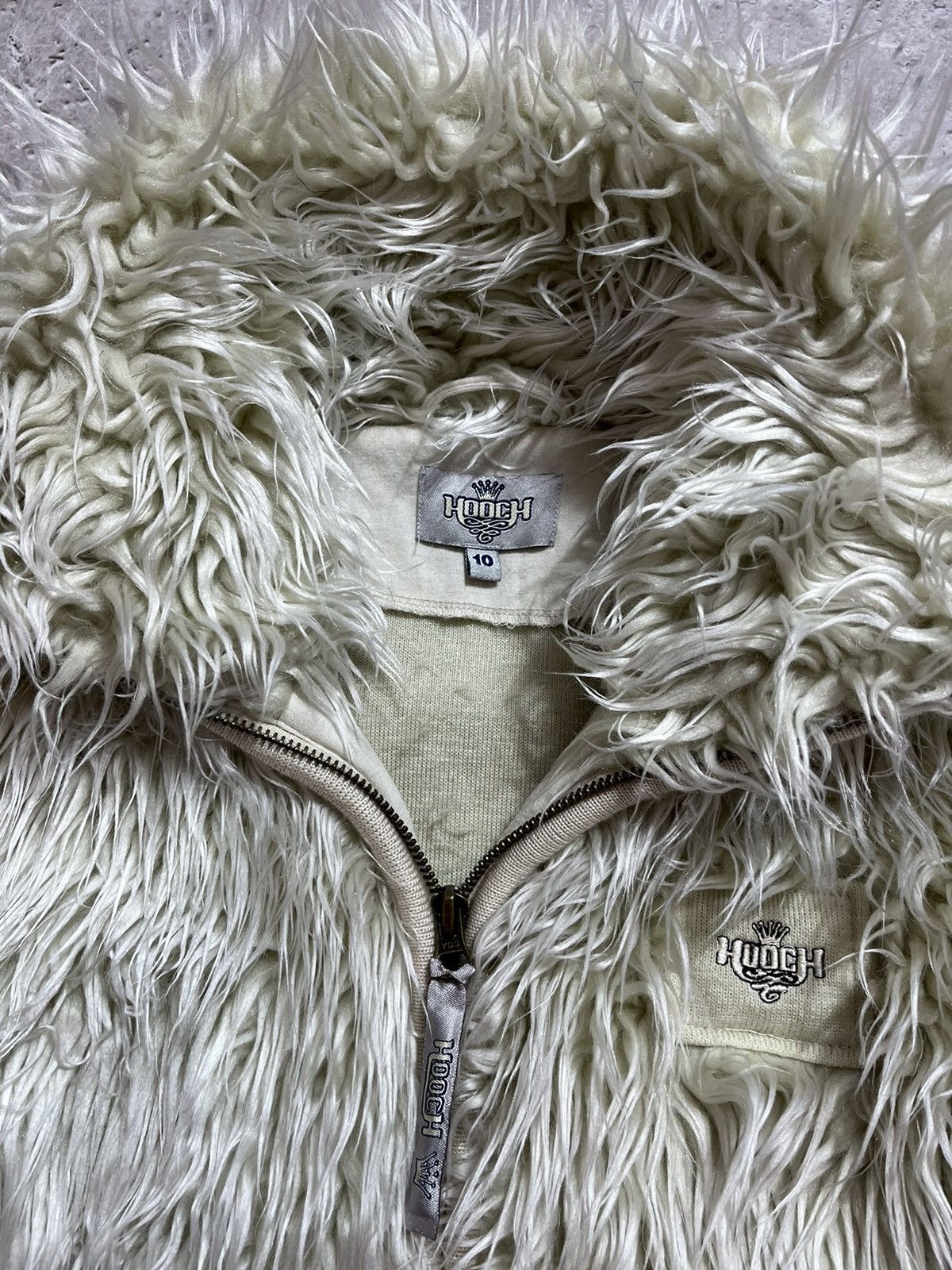 Beauty Beast × If Six Was Nine × Vintage FAUX FUR AMAZING CROPPED AVANT-GARDE JACKET COAT Size M / US 6-8 / IT 42-44 - 7 Thumbnail
