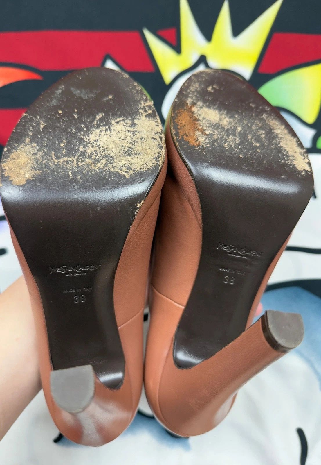 Yves Saint Laurent Yves Saint Laurent Paris Luxury Heels shoes size 38 Size US 8.5 / IT 38.5 - 7 Thumbnail