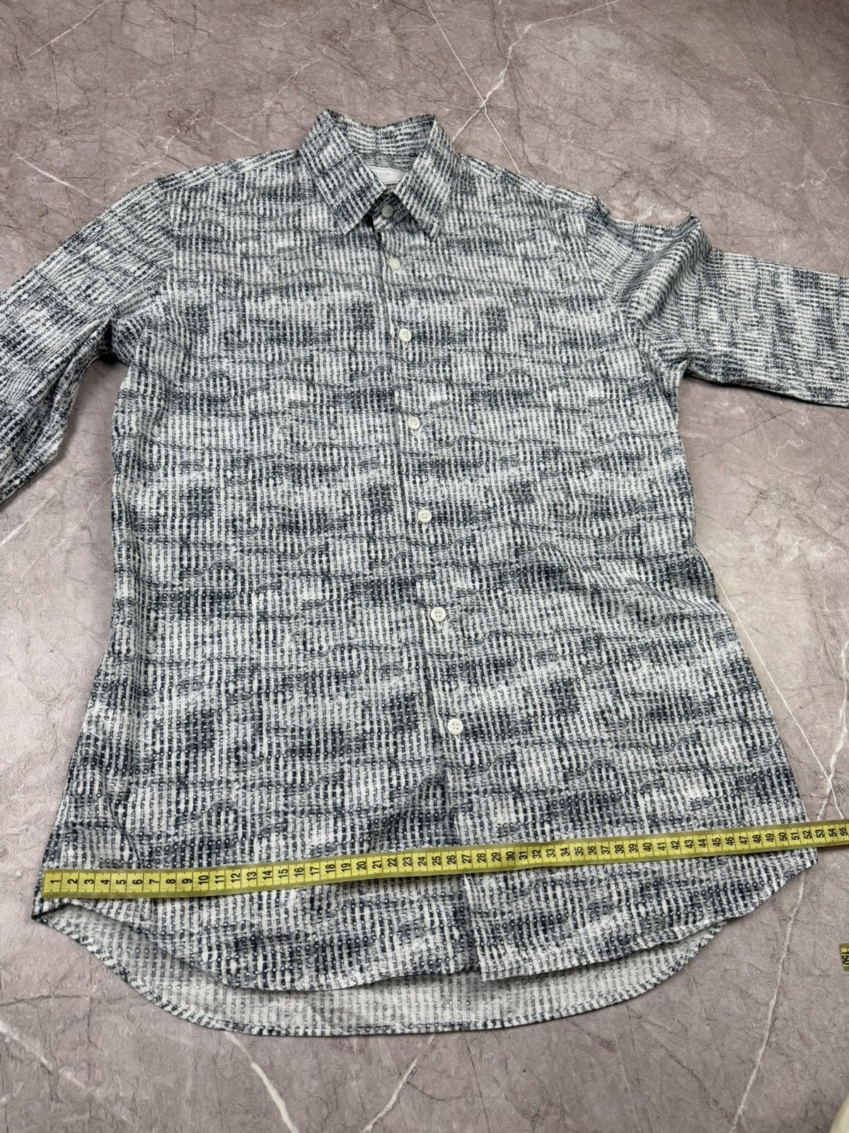 Prada Prada 2020 Abstract Micro-Dot Printed Shirt Size US M / EU 48-50 / 2 - 6 Thumbnail