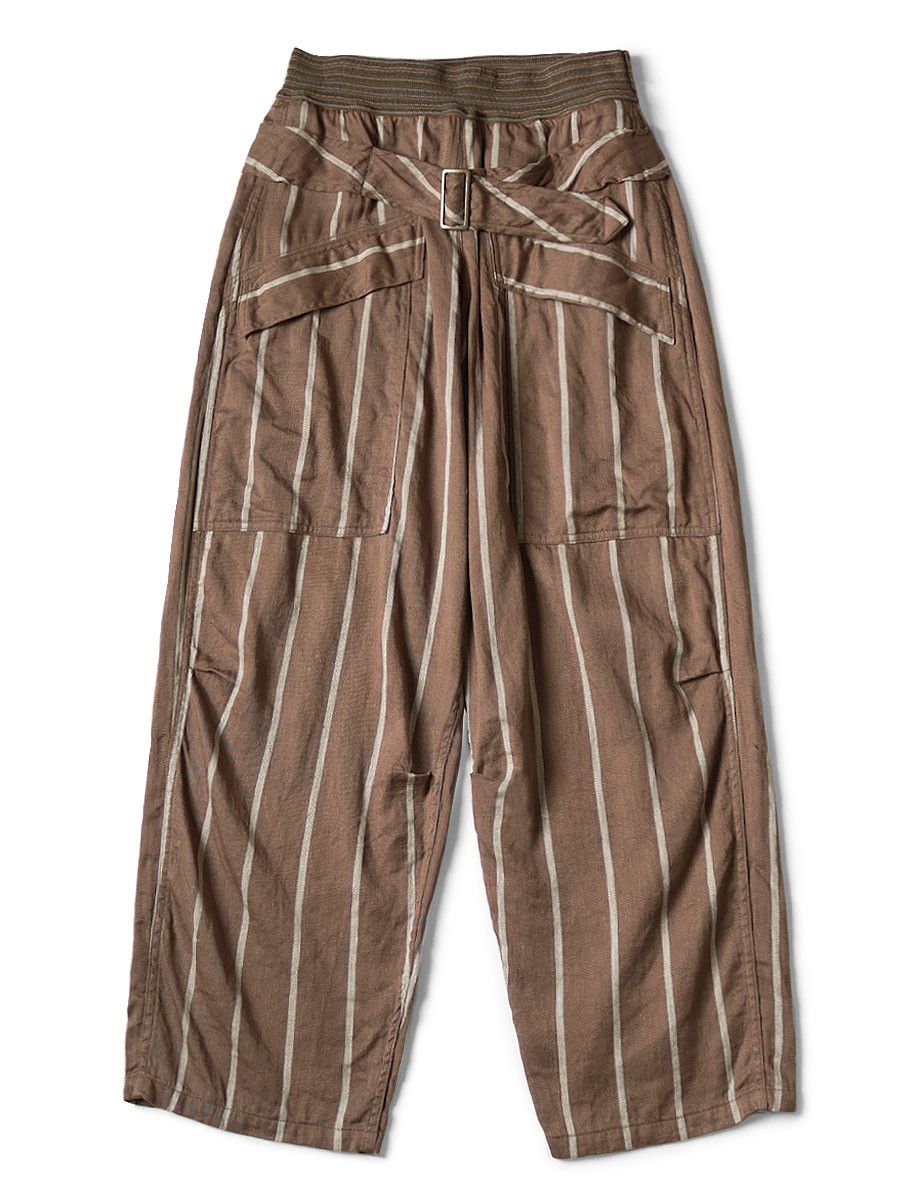 Kapital Kapital Linen phillips stripe aviator suit cut pants Size US 34 / EU 50 - 1 Thumbnail
