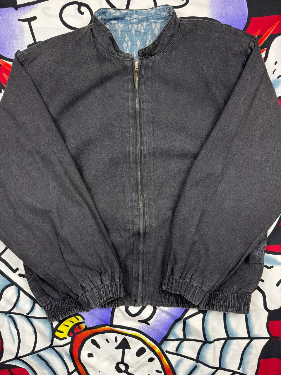 Other Vintage Japanesse ilen Faded Bomber Ethnic Style 2 sides Size US M / EU 48-50 / 2 - 9 Thumbnail