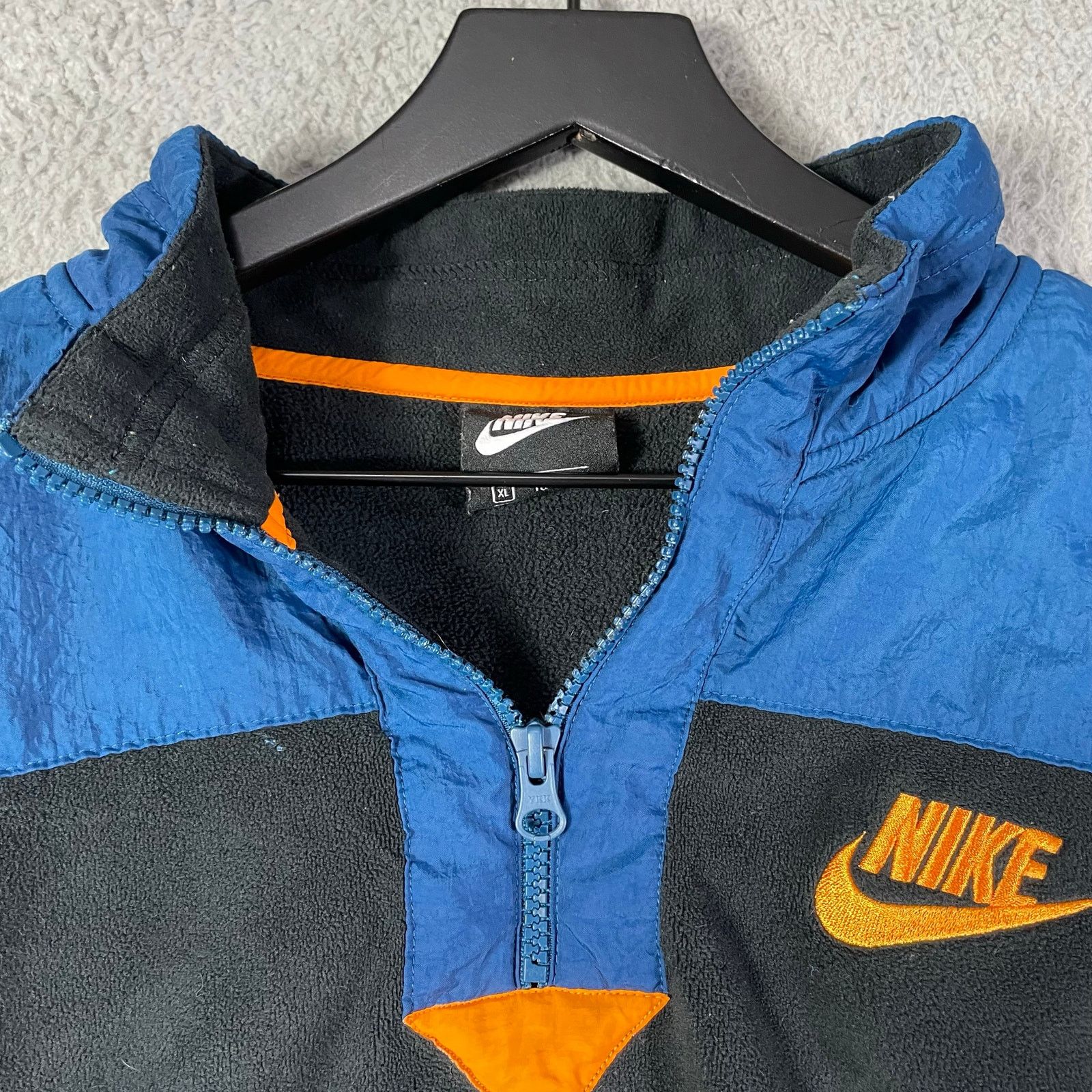 Nike Nike Women’s XL Blue Gray Orange Half-Zip Windbreaker Jacket Size XL / US 12-14 / IT 48-50 - 6 Thumbnail