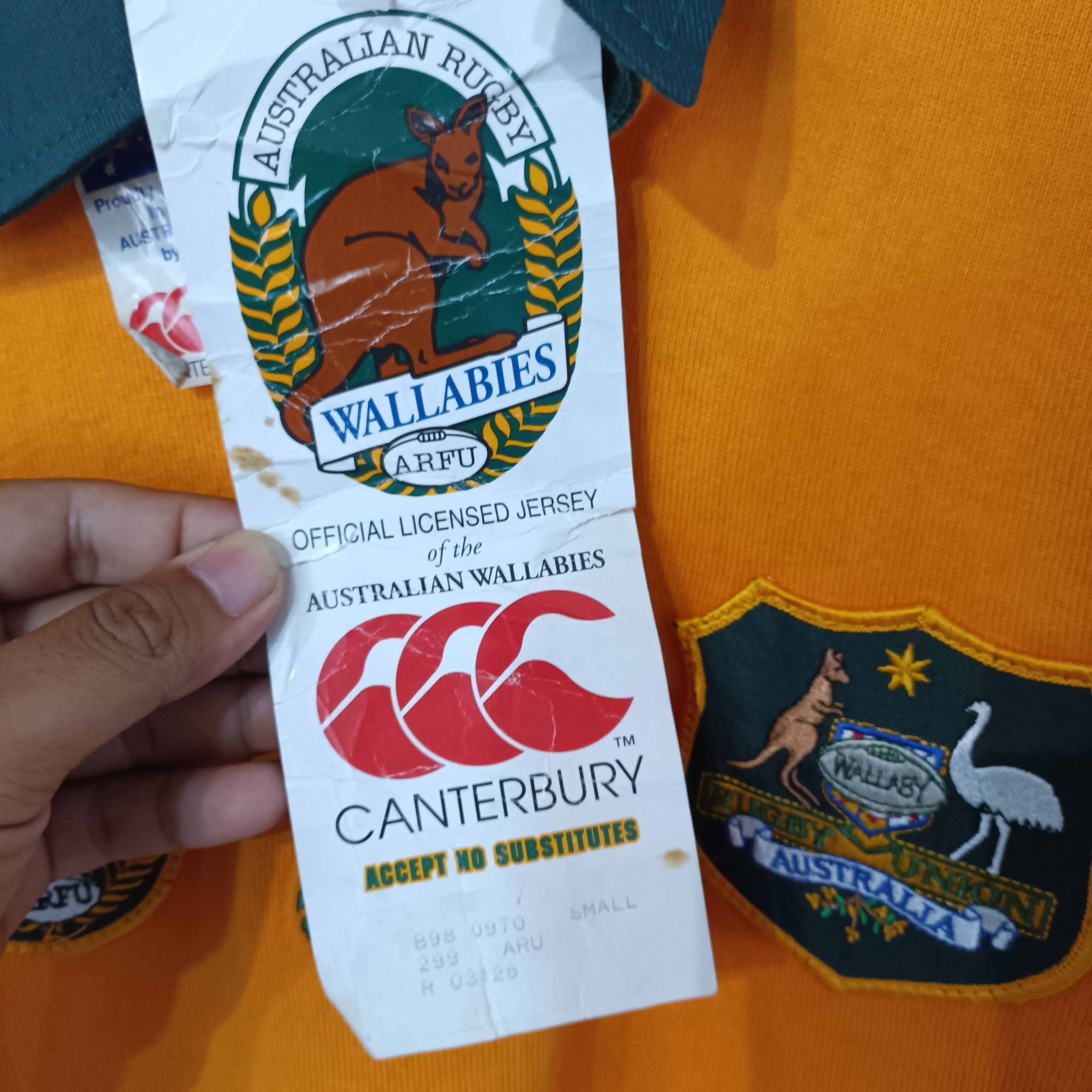 Vintage Rare Vintage Wallabies Australia Rugby Jersey With Tag Size US S / EU 44-46 / 1 - 4 Thumbnail