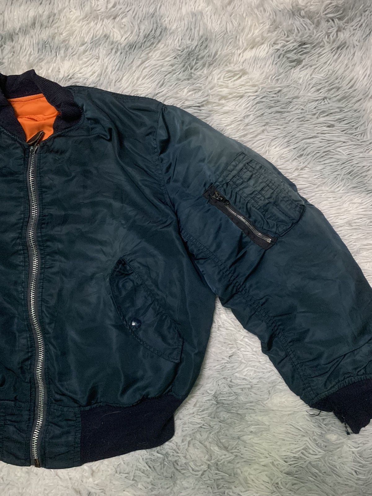 Alpha Industries × Vintage 90s ALPHA INDUSTRIES SUNFADED REVERSIBLE JACKET Size US L / EU 52-54 / 3 - 6 Thumbnail
