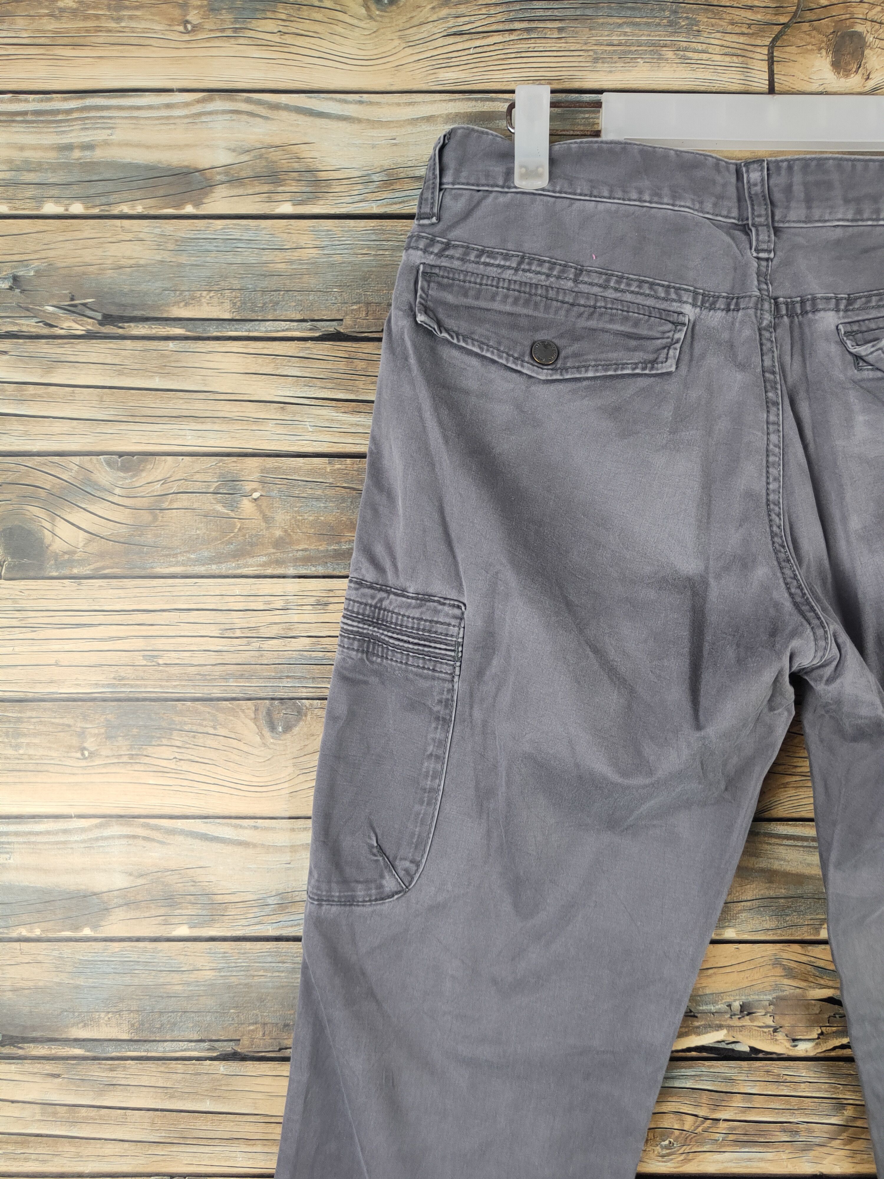 Japanese Brand DL Style Up Gray Multipocket Tactical Cargo Pants #1479 Size US 31 - 8 Thumbnail