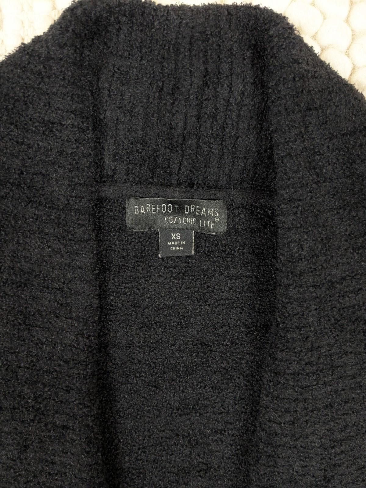 Other Barefoot Dreams CozyChic Lite Circle Cardi Black Sz XS Size XS / US 0-2 / IT 36-38 - 7 Thumbnail