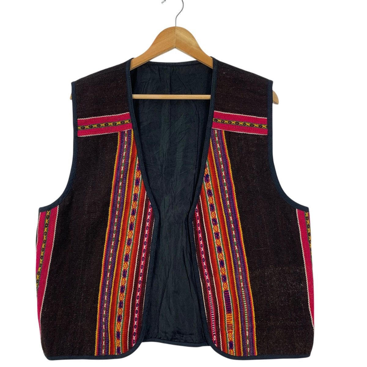 Vintage Vintage 80s NAVAJO AZTECH NATIVE Outdoor Vest Jacket Size XL / US 12-14 / IT 48-50 - 5 Thumbnail