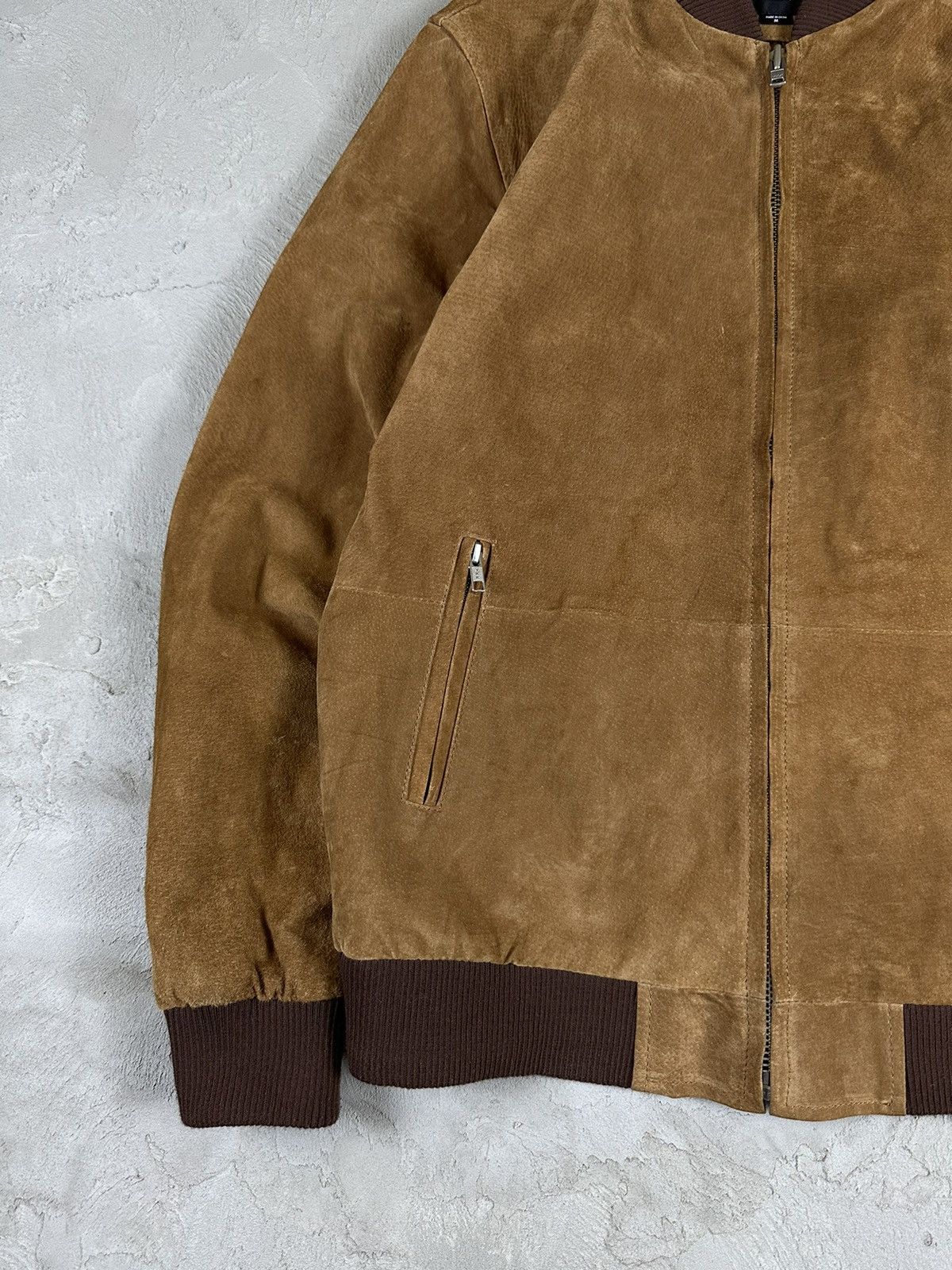 Obey Obey Suede Leather Boxy Bomber Jacket Size US M / EU 48-50 / 2 - 6 Thumbnail