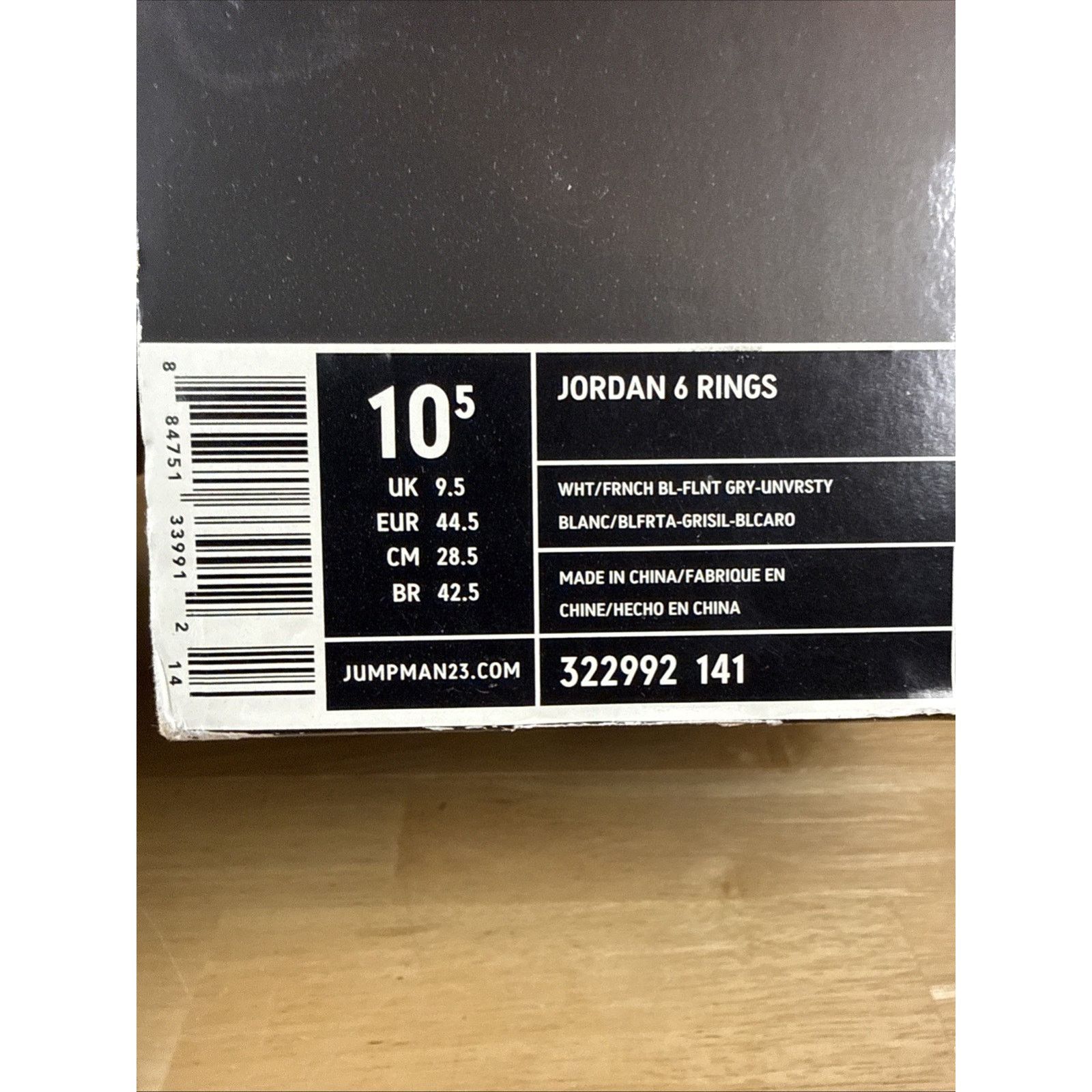 Jordan Brand Size 10.5 - Jordan 6 Rings Flint - 322992-141 OG Box Size US 10.5 / EU 43-44 - 10 Thumbnail