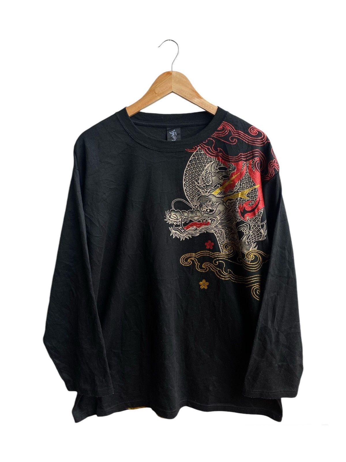 Japanese Brand × Vintage Vintage Sukajan Dragon & Tiger longsleeve Size US XL / EU 56 / 4 - 2 Thumbnail