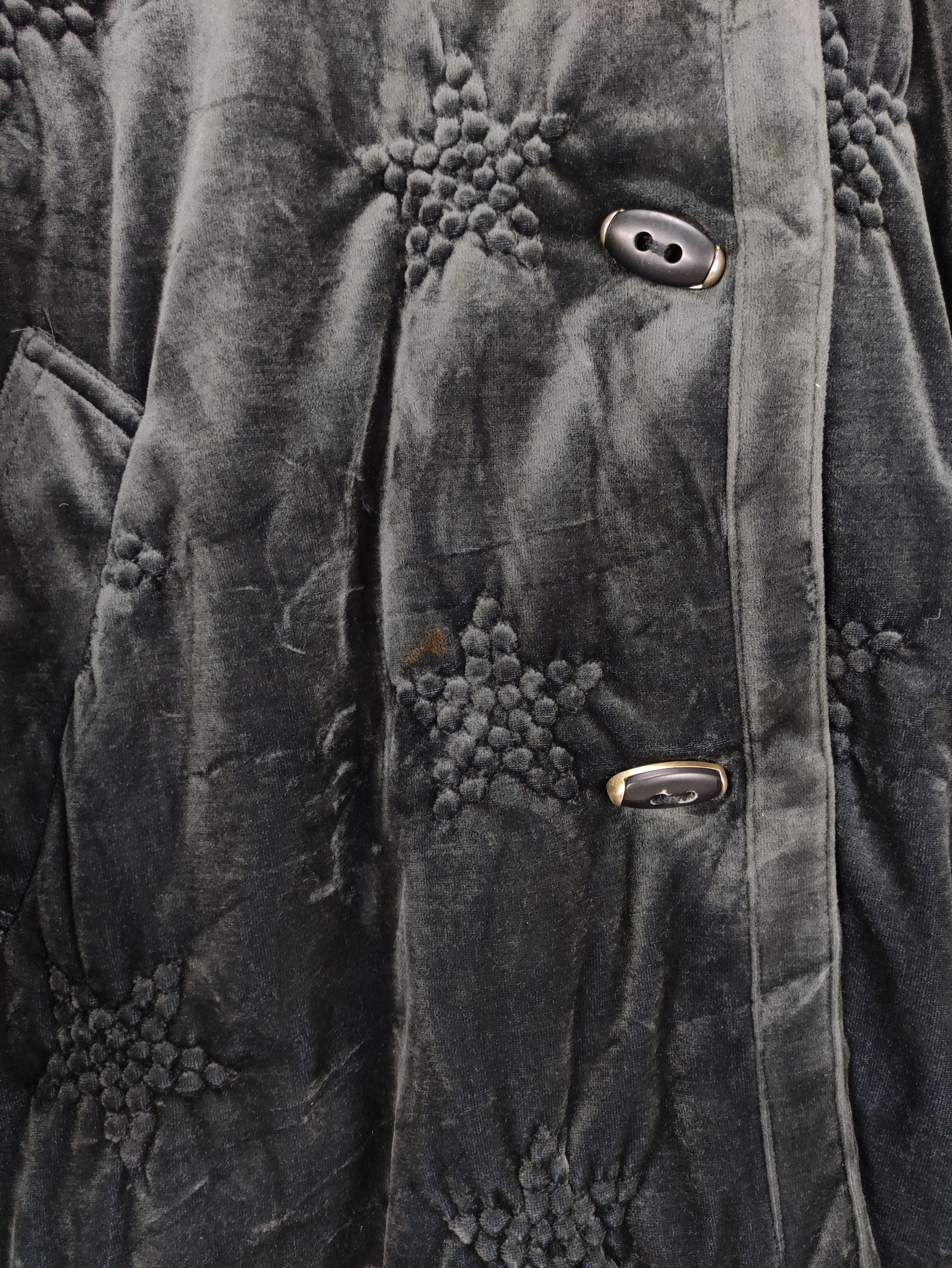 Japanese Brand Vintage Velvet Coat Jacket by Libre Size M / US 6-8 / IT 42-44 - 11 Thumbnail