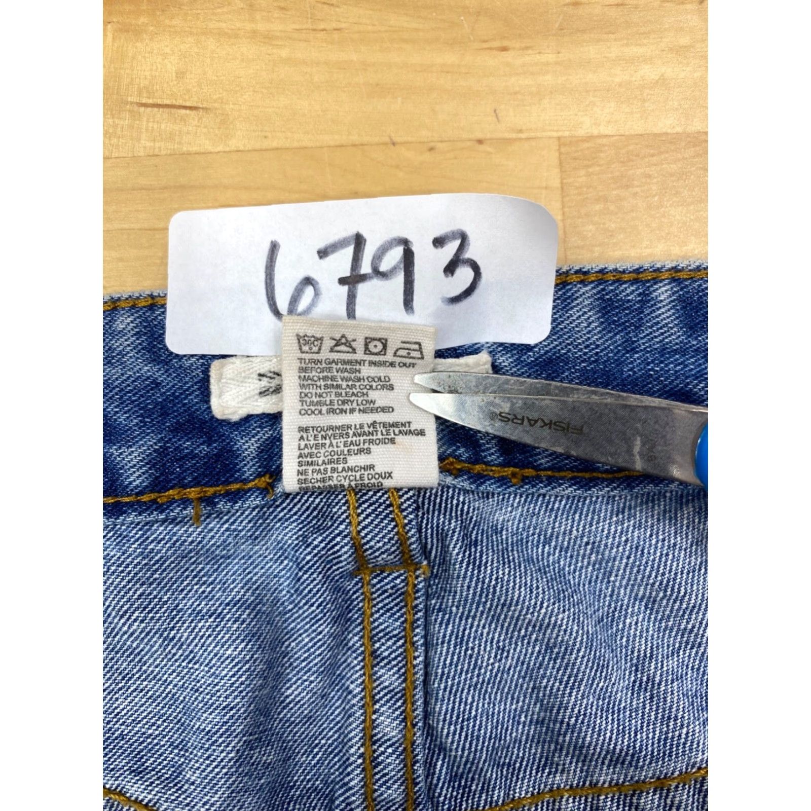 Billabong Billabong Denim Jeans Womens 29 Blue Light Wash Ripped Tapered Pockets Casual #6793 Size 29" - 4 Thumbnail