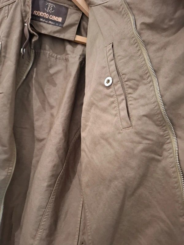 Roberto Cavalli Roberto Cavalli Brown Canvas Jacket – Buckle Detail Size US M / EU 48-50 / 2 - 3 Thumbnail