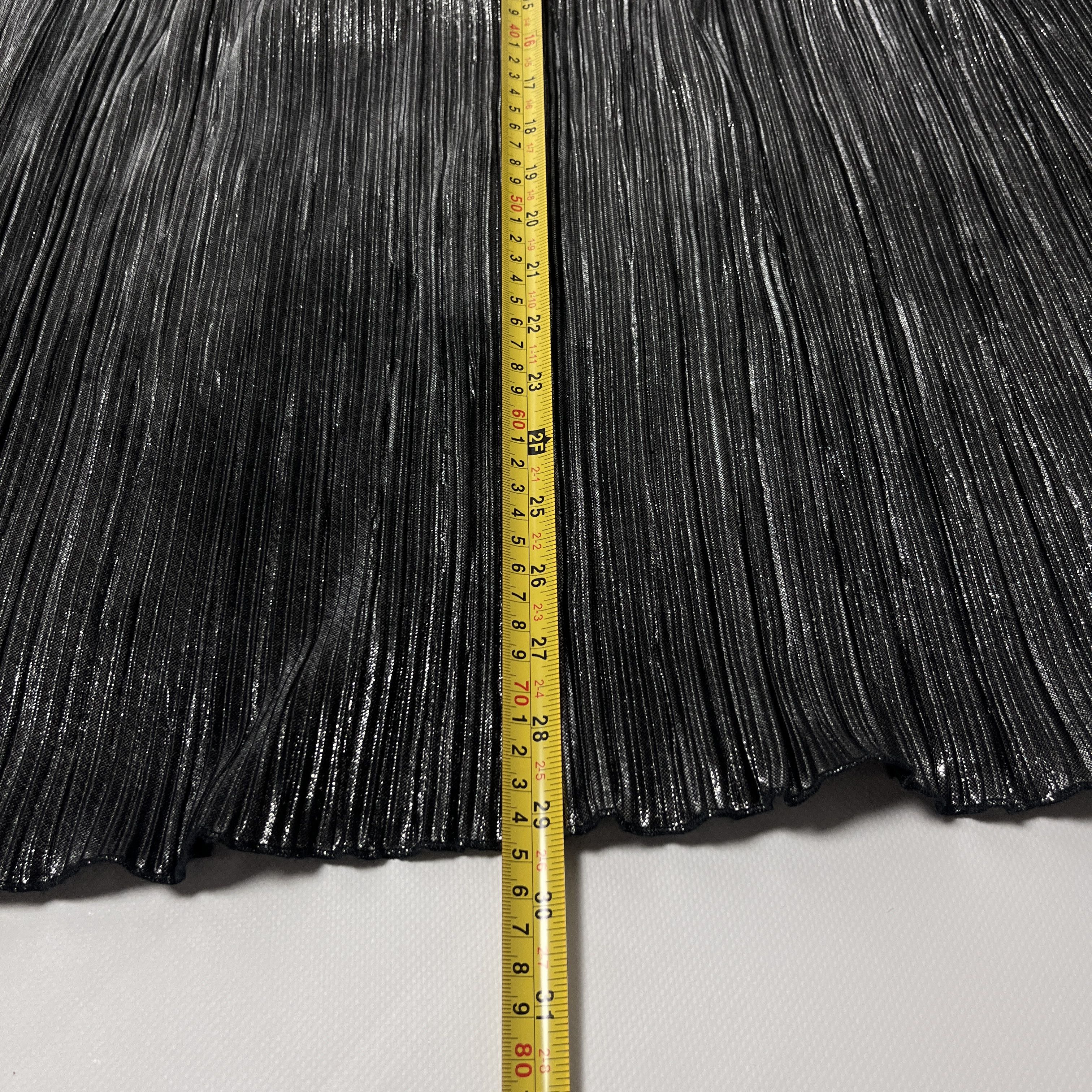 Diesel Diesel Pleated Y2K Silver Metallic Maxi Long Skirt Size 34" / US 12 / IT 48 - 19 Thumbnail