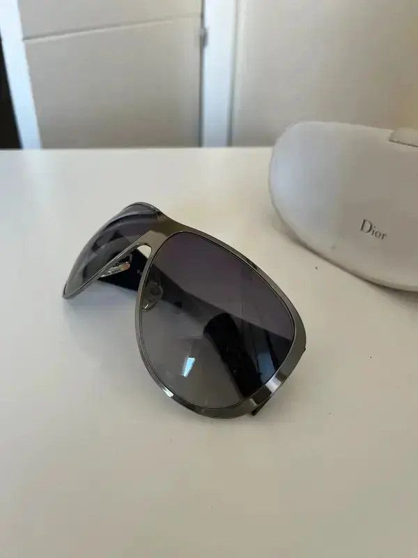 Dior × John Galliano × Vintage DIOR Sunglasses Ski 1 Galliano Era 2003 Wrap Shield Mask Ski Size ONE SIZE - 5 Thumbnail