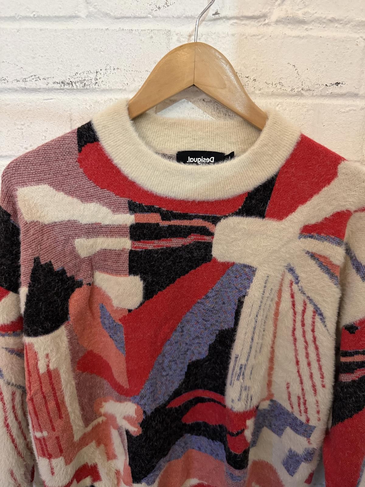 Desigual Desigual Women's Abstract Patterned Sweater Size M / US 6-8 / IT 42-44 - 2 Thumbnail